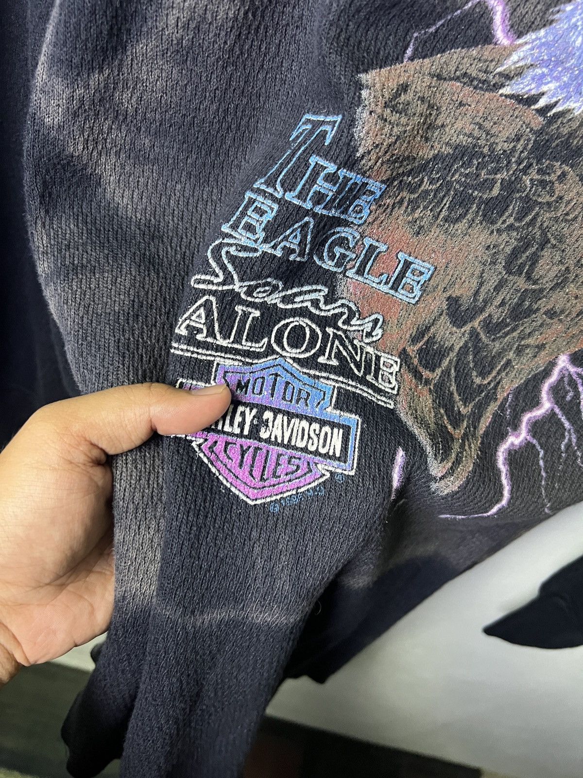 Harley Davidson Vintage Harley Davidson “Soar Alone” Tee 1995 Size US S / EU 44-46 / 1 - 7 Thumbnail