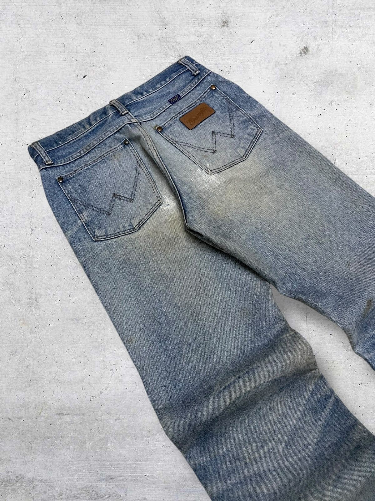 Wrangler VINTAGE WRANGLER DESIGNER OG MUDWASH DISTRESSED RUGGED DENIM Size US 29 - 17 Thumbnail