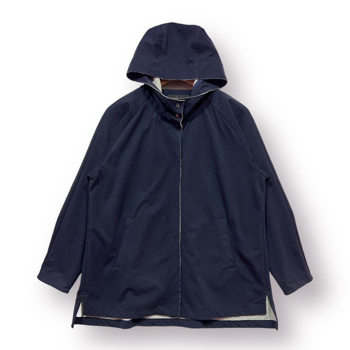 Comme Ca Ism Comme Ca ism navy blue hoodie issey miyake style lightjacket Size US M / EU 48-50 / 2 - 1 Thumbnail