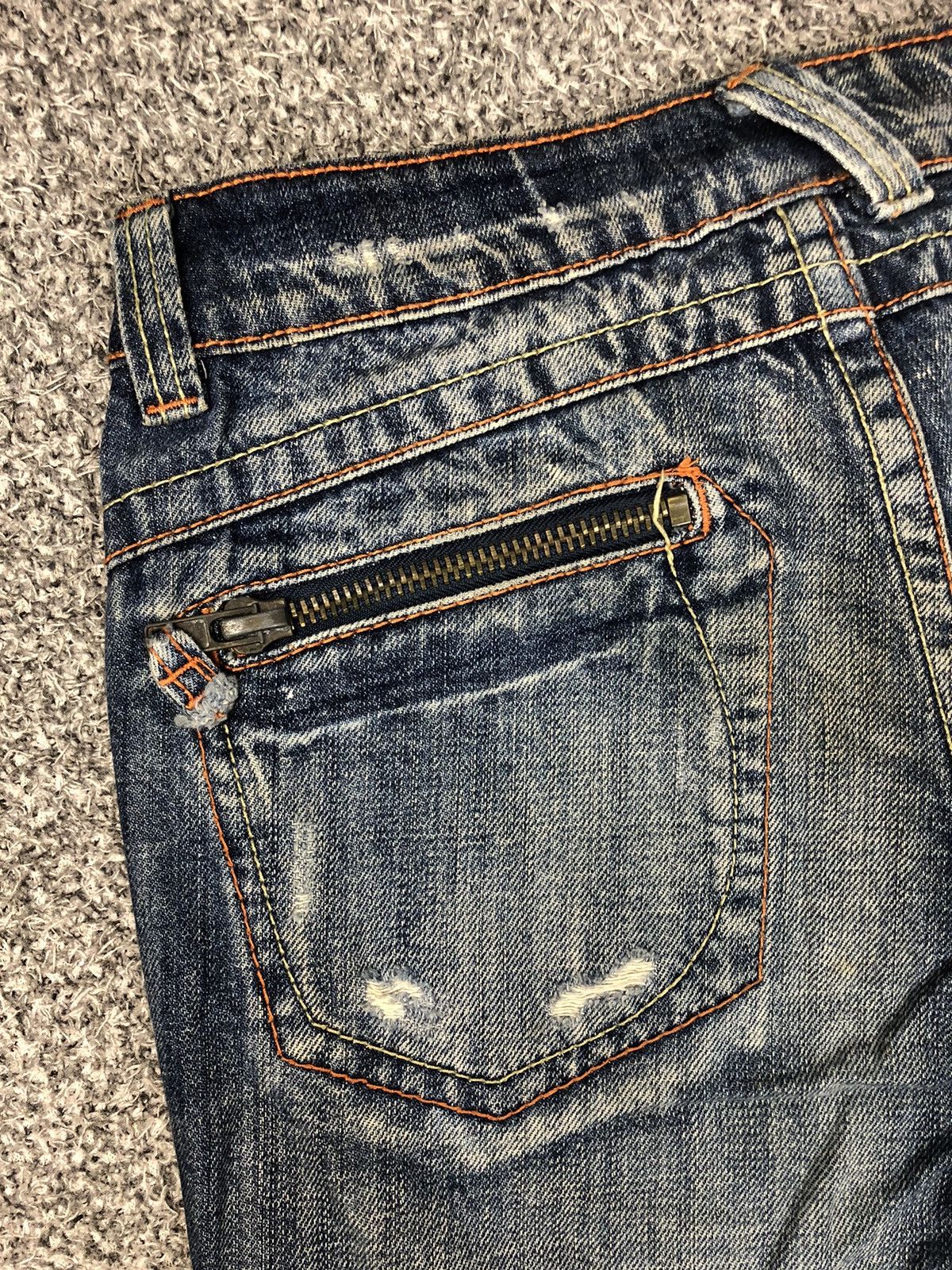 Japanese Brand Vintage Japanese Brands Nude Faded Flare Jeans Size 30" / US 8 / IT 44 - 18 Thumbnail