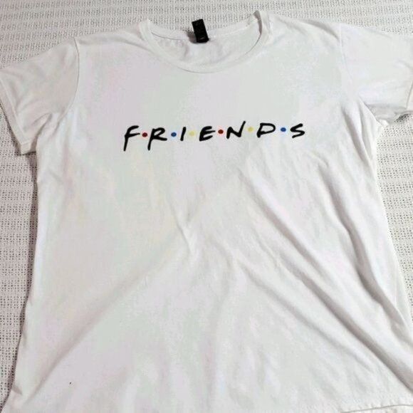 Anvil Anvil Graphic "Friends" Sz. XL White SS T-shirt Size XL / US 12-14 / IT 48-50 - 1 Thumbnail