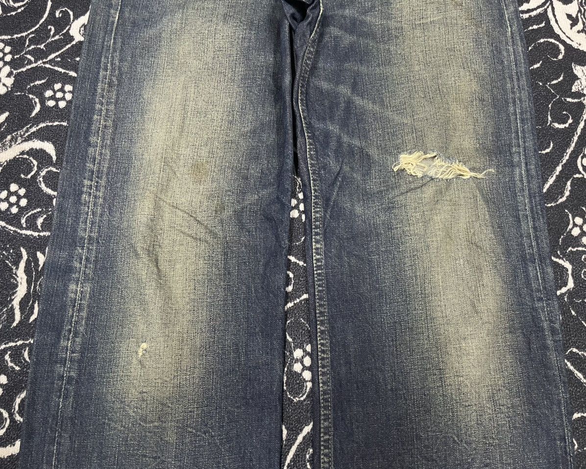 Japanese Brand 2000s PJC RALPH LAUREN DISTRESSED JEANS Size US 30 / EU 46 - 5 Thumbnail