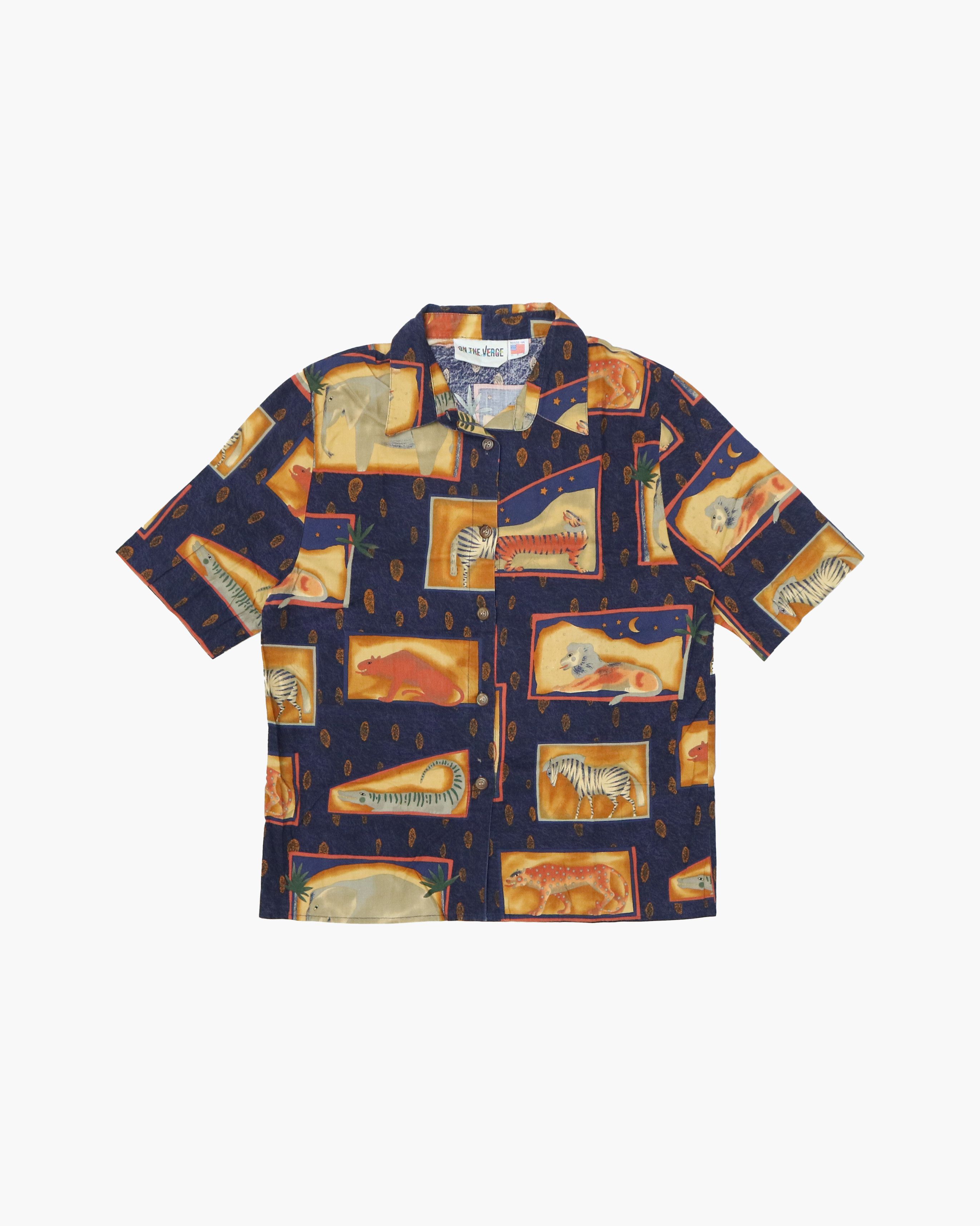 Vintage ON THE VERGE shirt Size US M / EU 48-50 / 2 - 1 Thumbnail