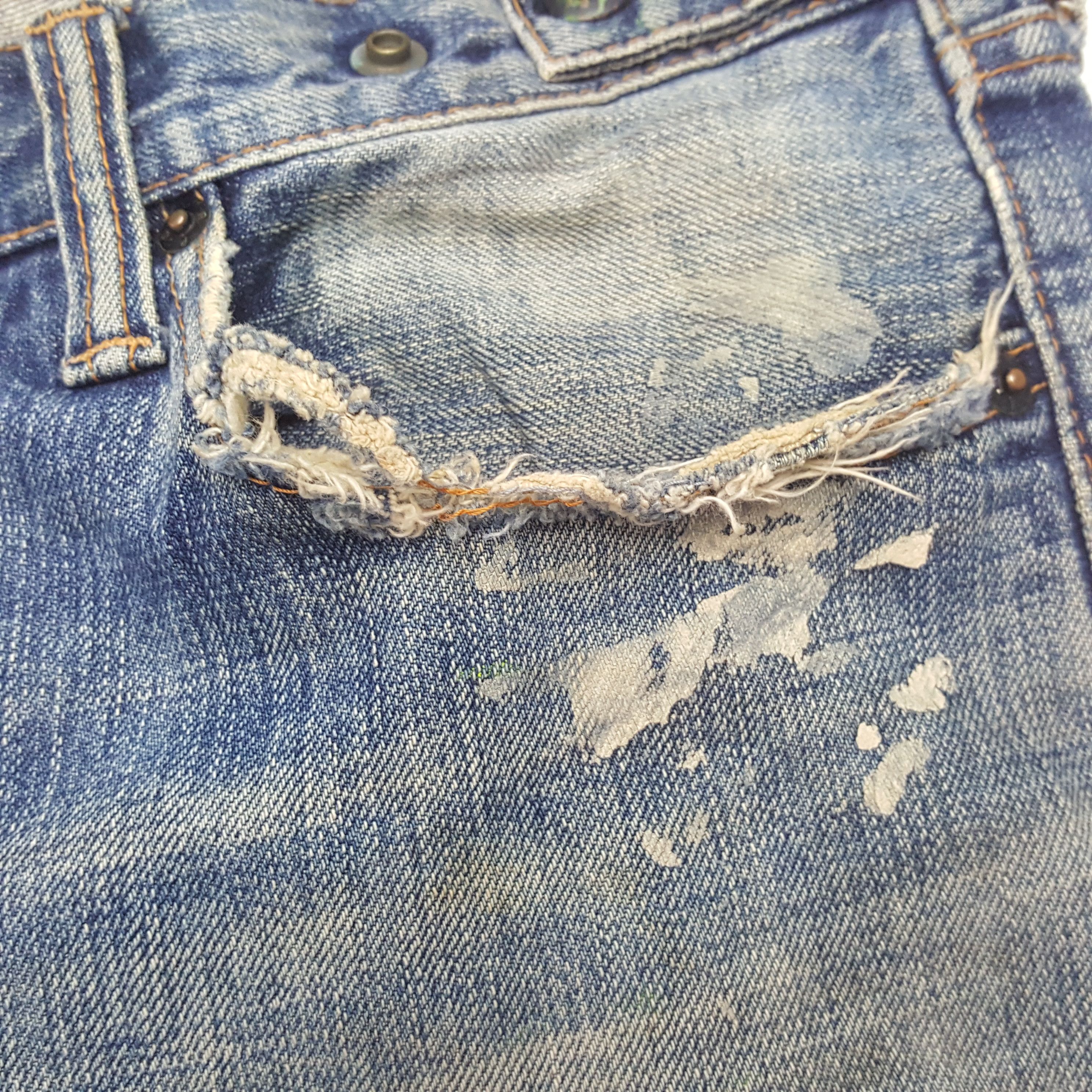 Prps Prps Fashion Streetwear Distressed Jeans RR9 Size US 35 - 12 Thumbnail