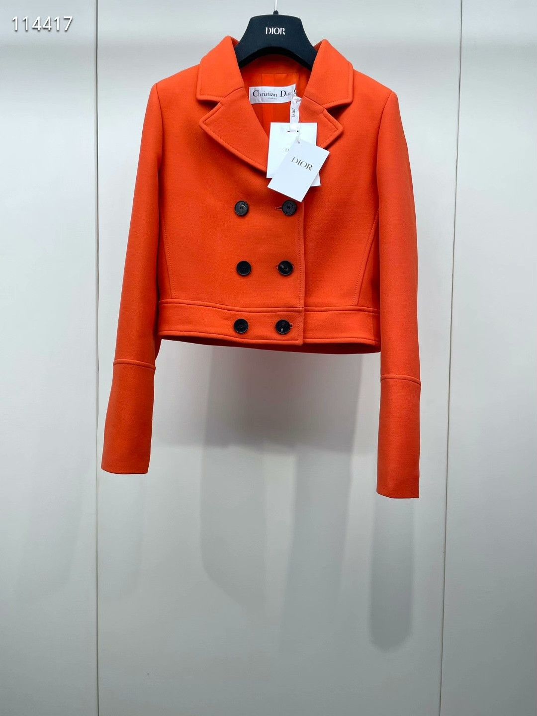 Dior Dior 2022 SS Orange Double-Breasted Coat Size XS / US 0-2 / IT 36-38 - 1 Thumbnail