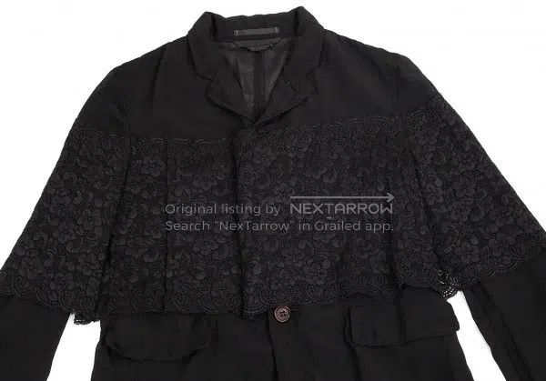 Comme des Garcons Comme Des Garcons 2010 Flower lace layered jacket Size XS / US 0-2 / IT 36-38 - 2 Thumbnail