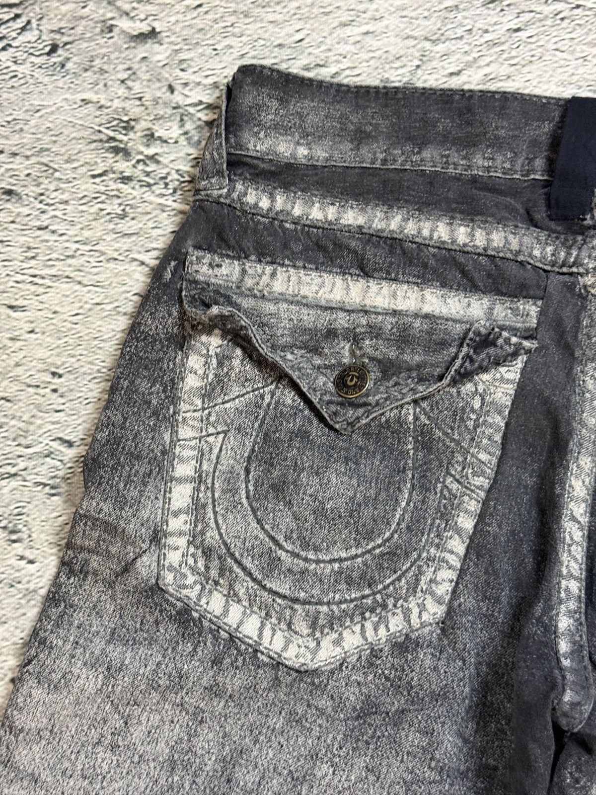 True Religion True Religion black dark grey black painted jeans Ricky Size US 34 / EU 50 - 3 Thumbnail