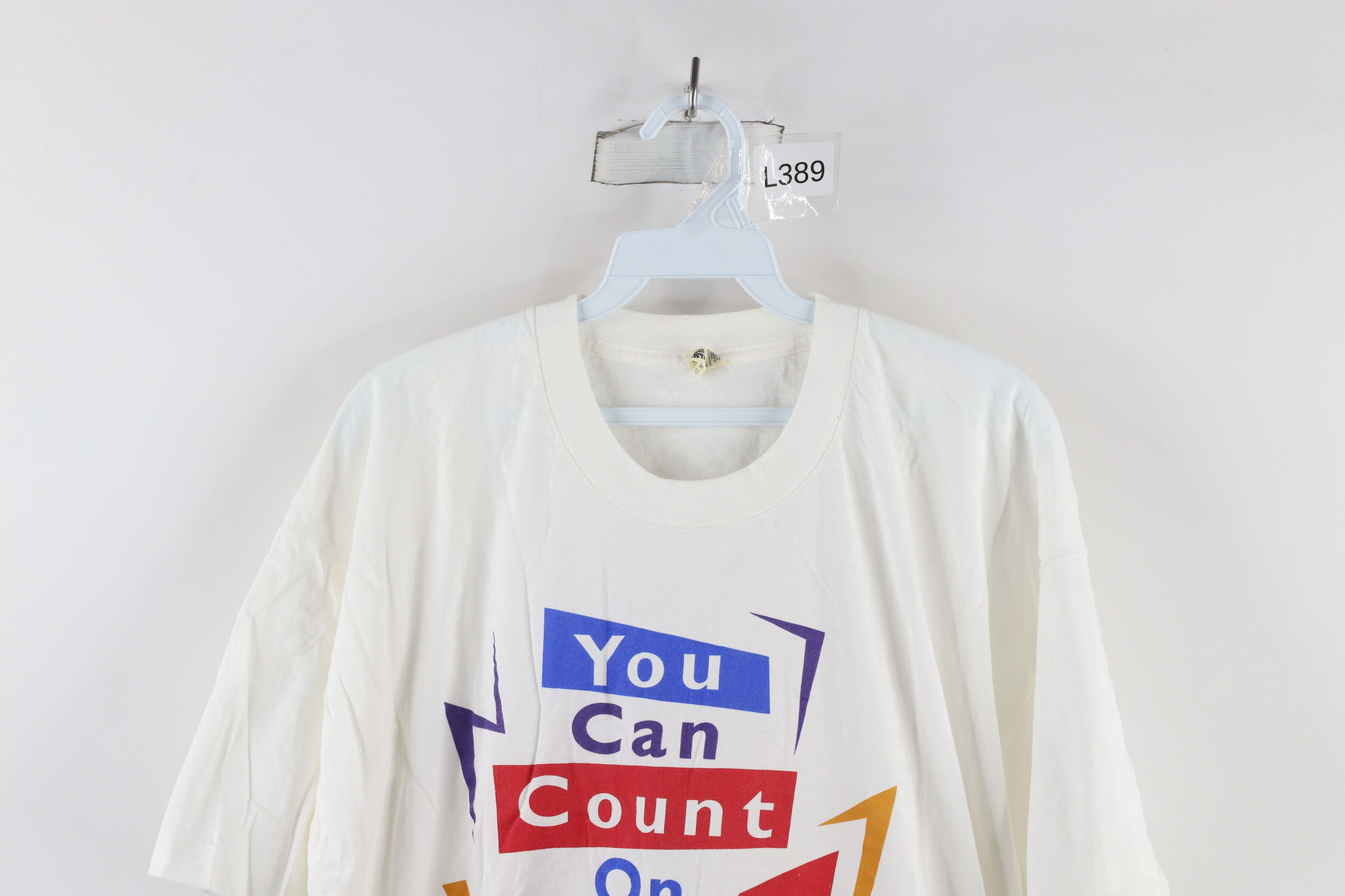 Vintage Vintage 90s Count On Me Cedar Point Amusement Park T-Shirt Size US XL / EU 56 / 4 - 2 Thumbnail