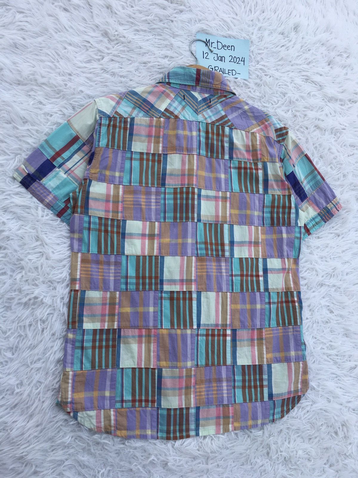 R.Newbold Rare Vintage R. Newbold Checkered Collar Shirt Size US M / EU 48-50 / 2 - 19 Thumbnail