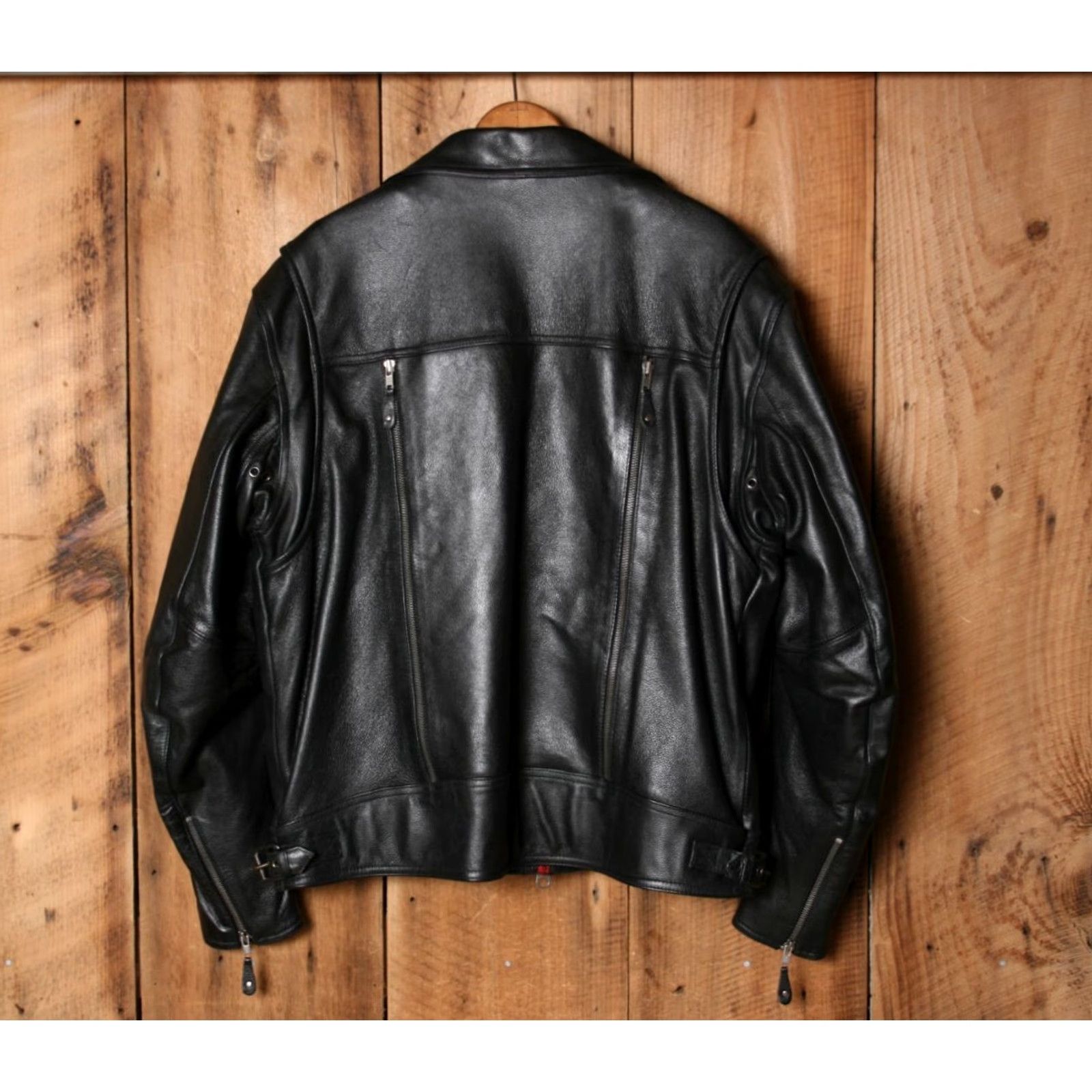 Vintage HIGHWAY ONE Heavy Black Leather Jacket Mens Sz. L Biker Zip-Out Liner Thinsulate Insulation Heavyweight Leather Jacket Size US L / EU 52-54 / 3 - 5 Thumbnail