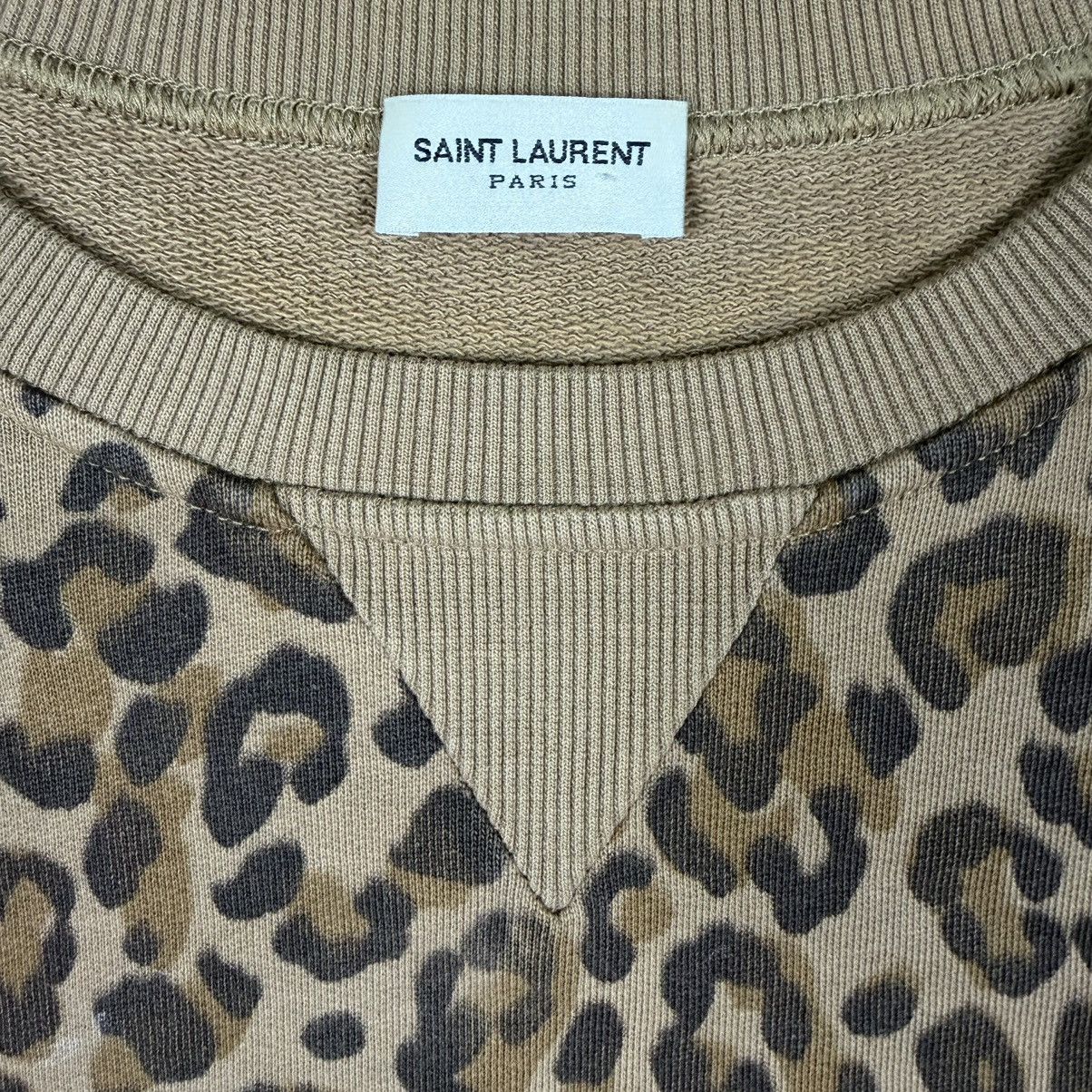 Saint Laurent Paris Saint Laurent Paris leopard print crewneck Size US M / EU 48-50 / 2 - 3 Thumbnail