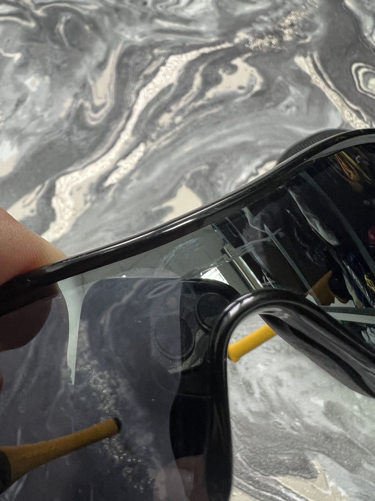 Oakley × Vintage Vintage Oakley 00s Radar Lock Black Futuristic Sunglasses Size ONE SIZE - 6 Thumbnail