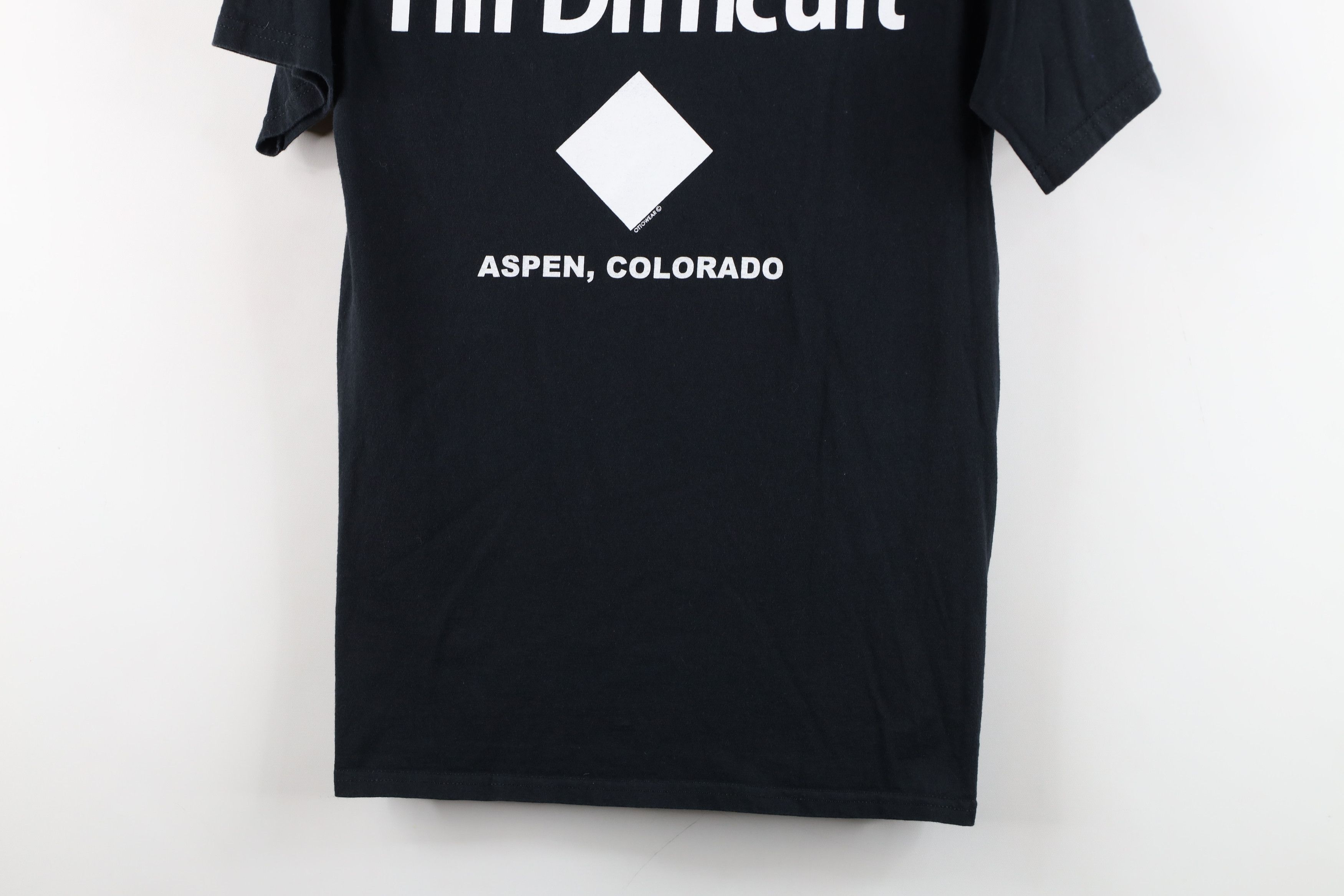 Vintage Vintage 90s Streetwear I'm Difficult Aspen Ski T-Shirt Size US XS / EU 42 / 0 - 3 Thumbnail
