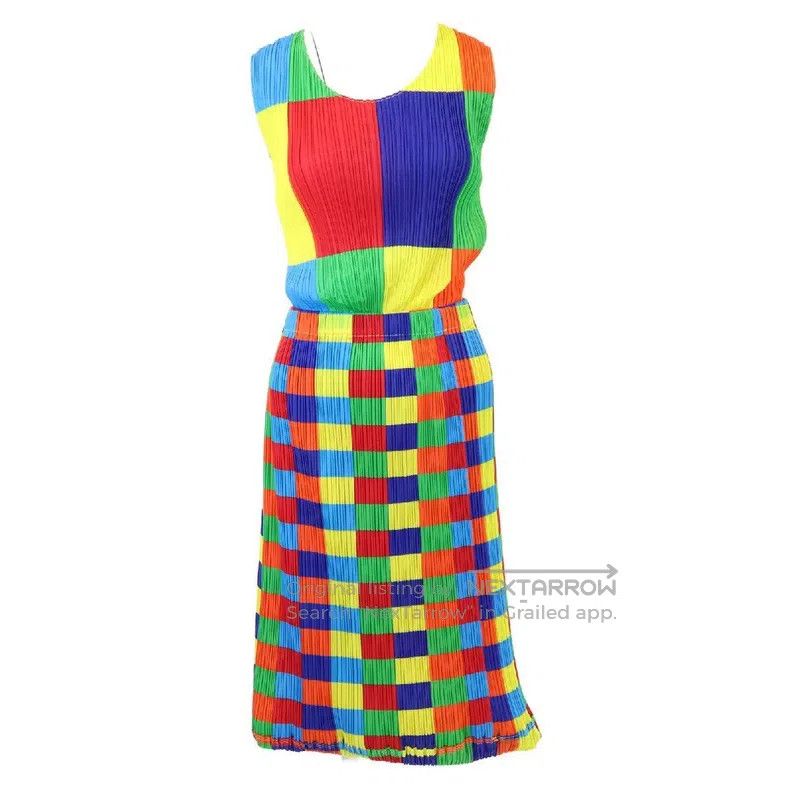 Issey Miyake Issey Miyake Color-block Dress Size M / US 6-8 / IT 42-44 - 1 Thumbnail