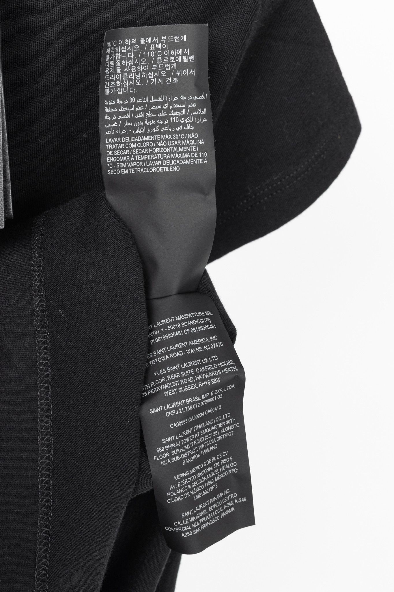 Saint Laurent Paris Saint Laurent Black Cotton-Jersey Short-Sleeve T-Shirt Size S / US 4 / IT 40 - 8 Thumbnail