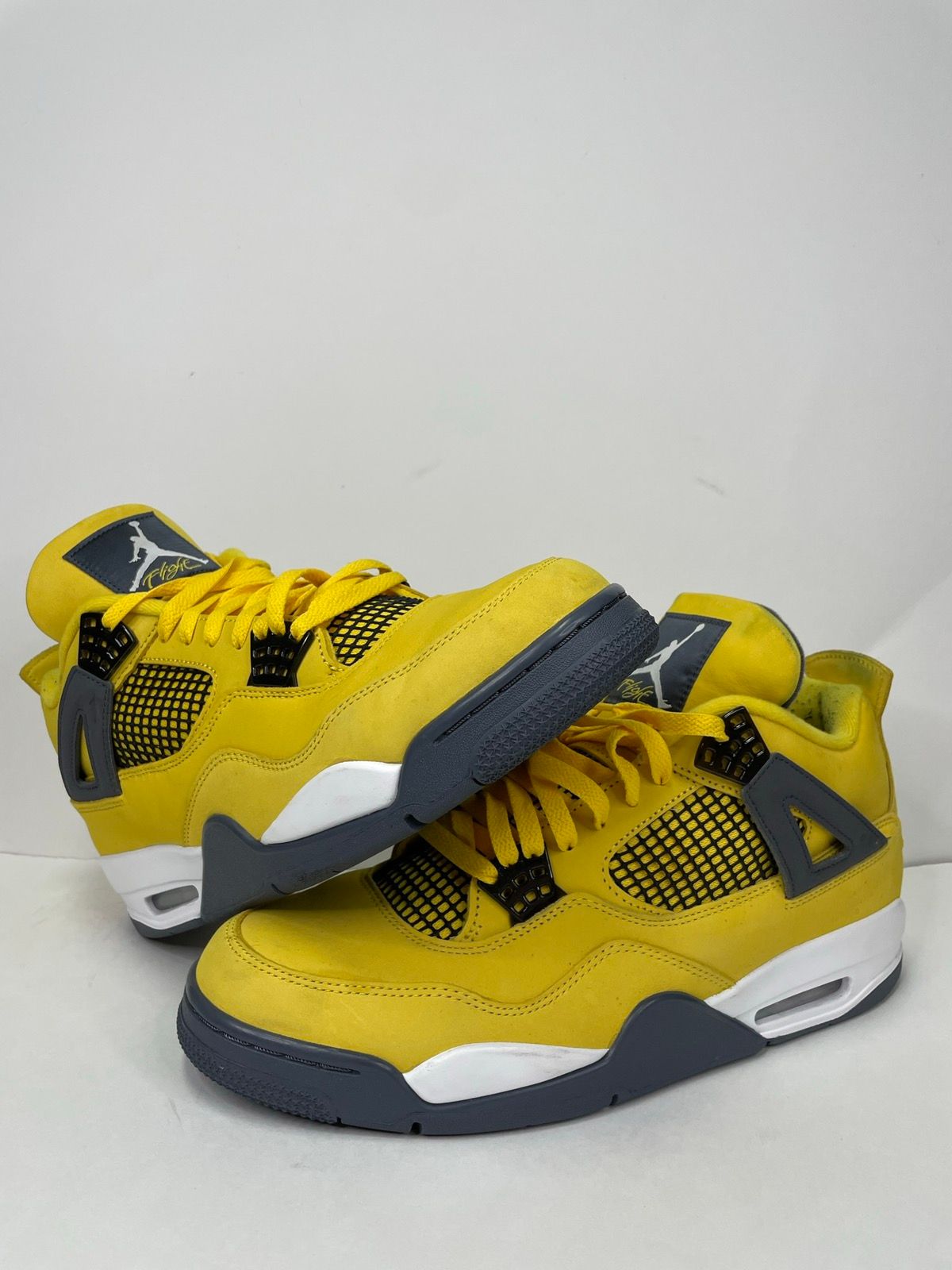 Pre-owned Jordan Brand Air Jordan 4 Retro Lightning Shoes In Yellow