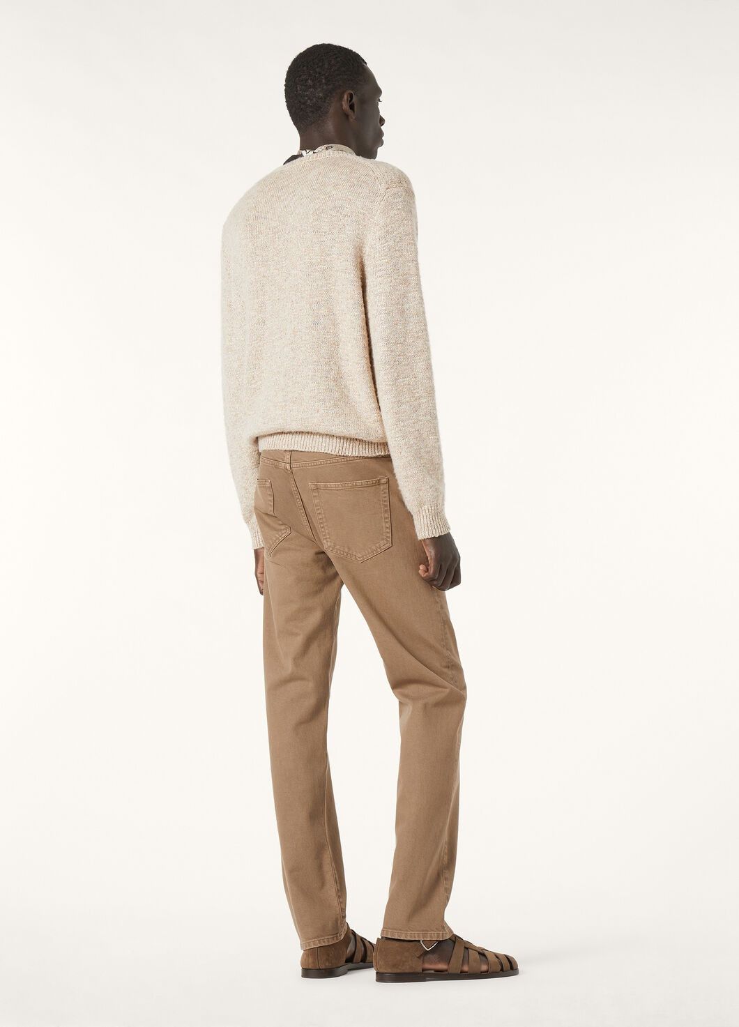 Loro Piana o1w1db10126 FA09807 Verbania Crewneck Sweater in Beige Size US S / EU 44-46 / 1 - 5 Thumbnail