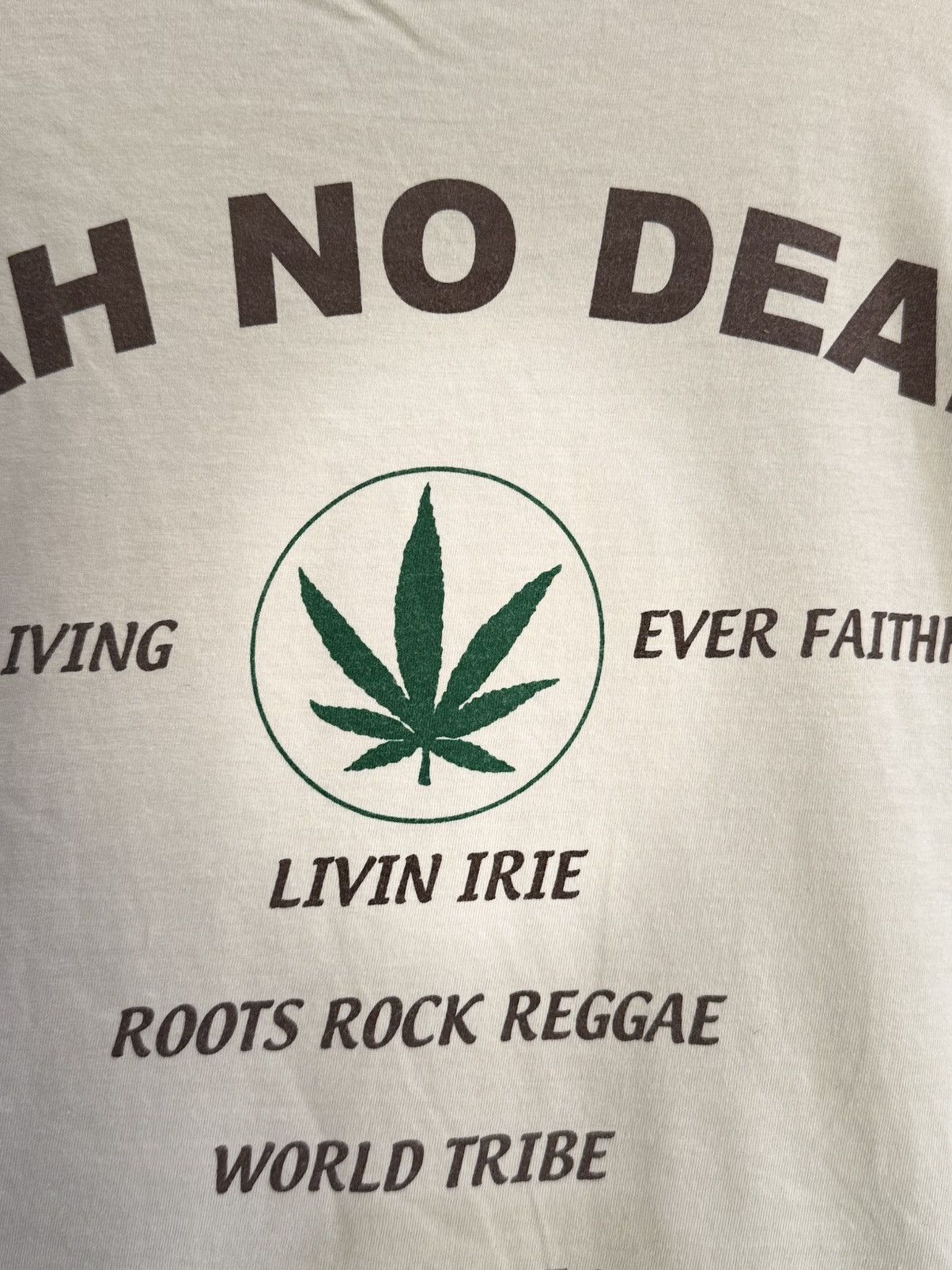 Rap Tees Vintage Dreadz Jah No Dead Dreadrocks Faded Tee Size US M / EU 48-50 / 2 - 3 Thumbnail