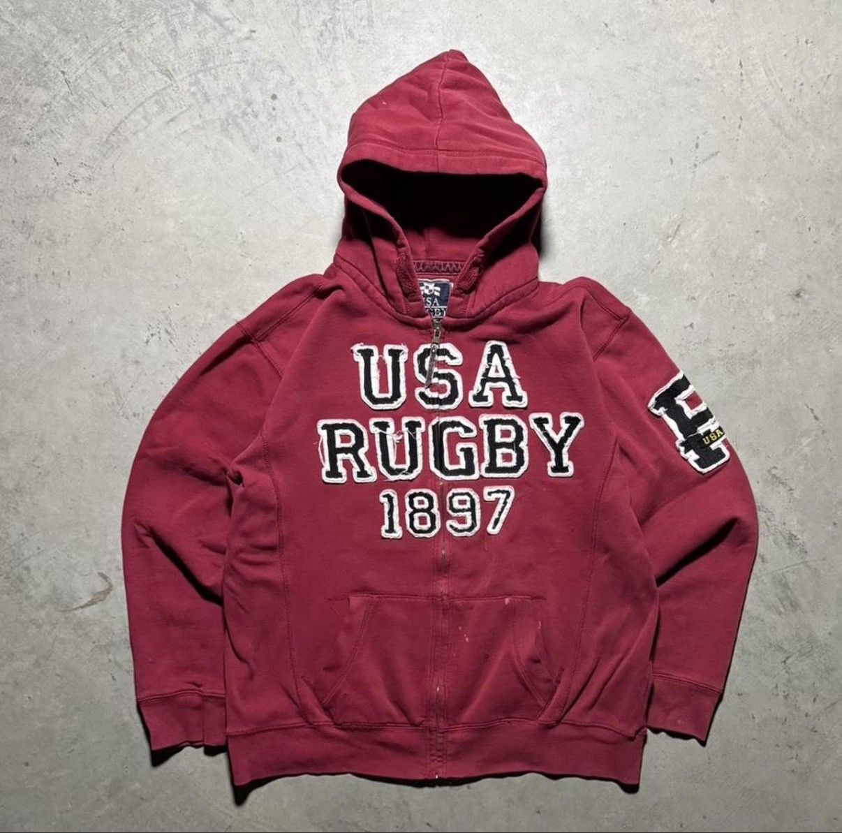 Vintage Vintage USA Rugby Zip-Up Size US L / EU 52-54 / 3 - 2 Thumbnail