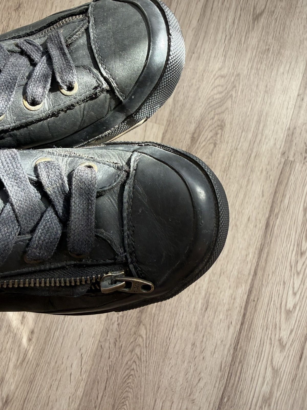 Diesel Diesel Expo Zip Leather Boots US 7.5 Black Side Zip Size US 7.5 / EU 40-41 - 3 Thumbnail