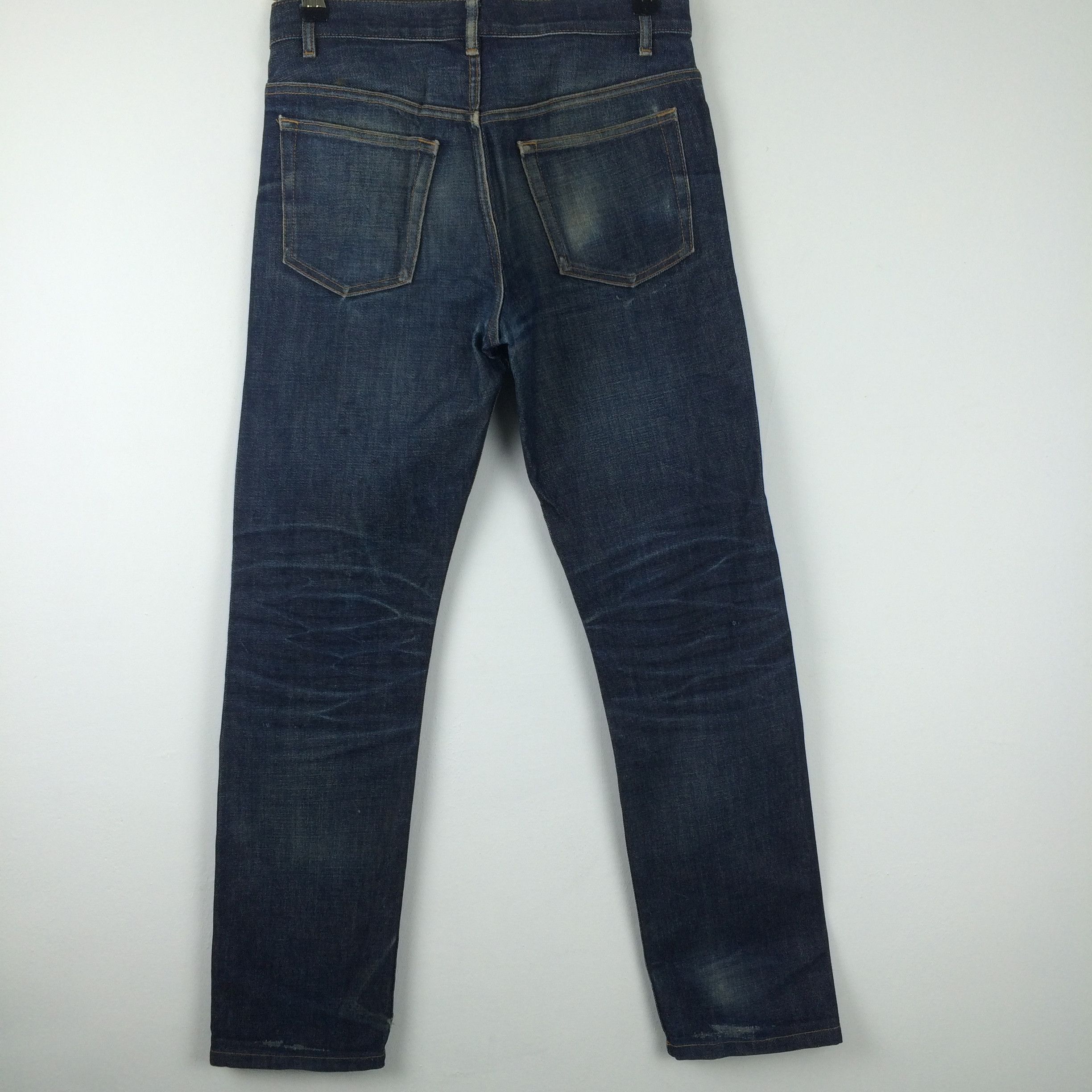 A.P.C. X176 A.P.C. SELVEDGE DISTRESSED JEANS BUTTON FLY Size US 31 - 2 Thumbnail