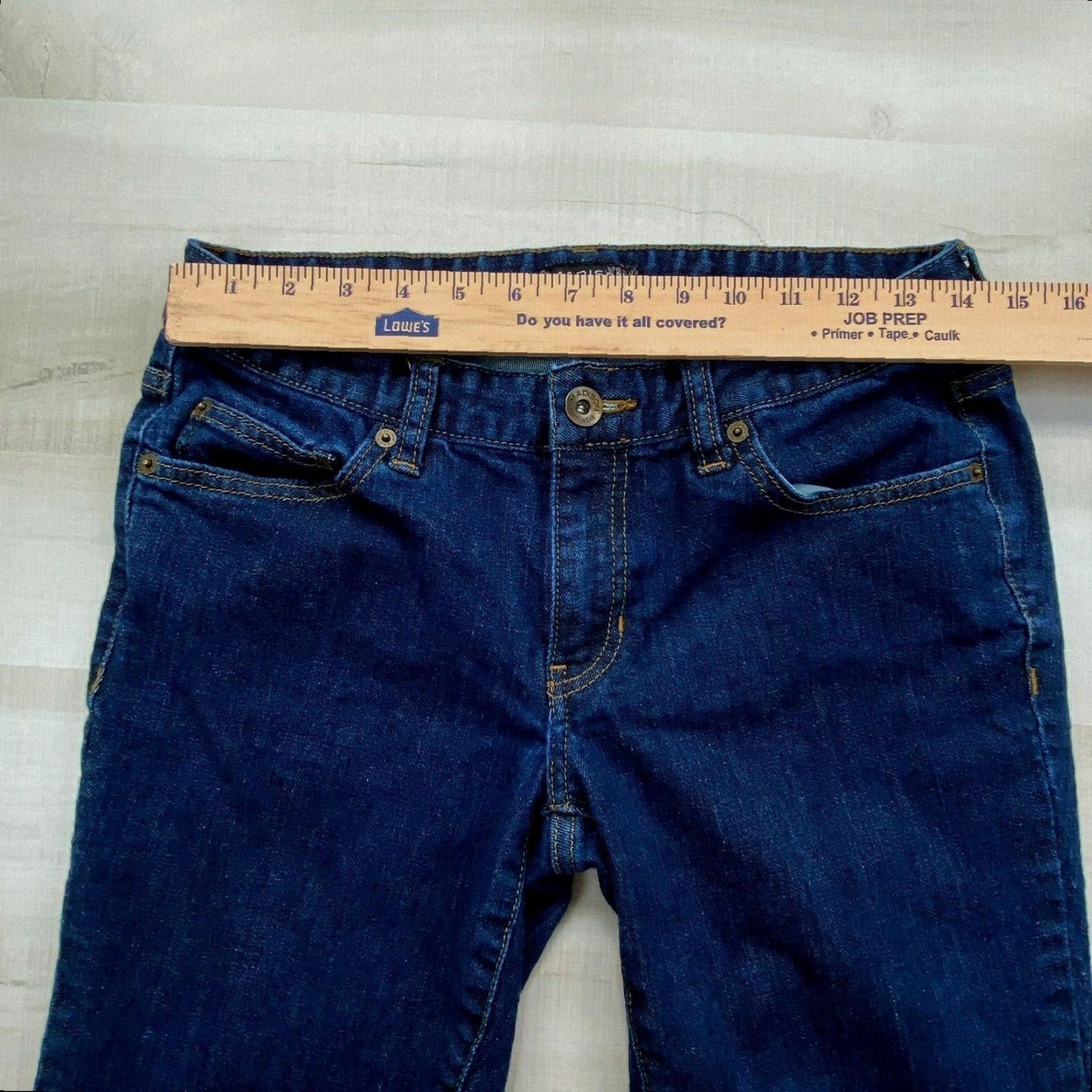 Madison Madison Cropped Leg Dark Wash Jeans Womens 6 Regular Blue Size 28" / US 6 / IT 42 - 7 Thumbnail
