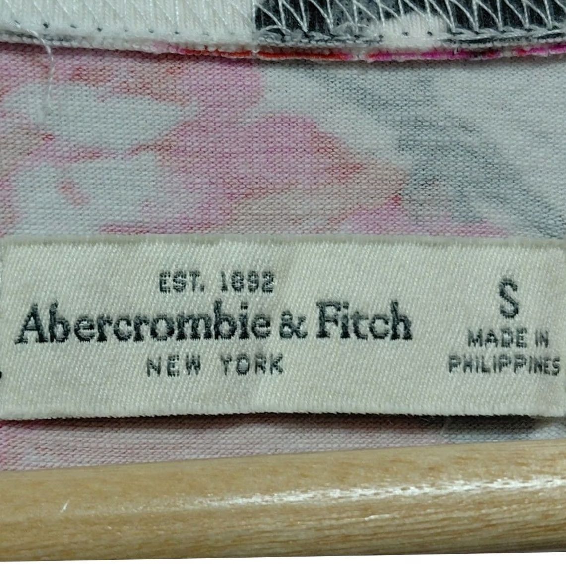 Abercrombie & Fitch Abercrombie & Fitch Floral Dress White Pink Long Sleeve Scoop Neck S Women A-Line Short Dress Size S / US 4 / IT 40 - 3 Thumbnail