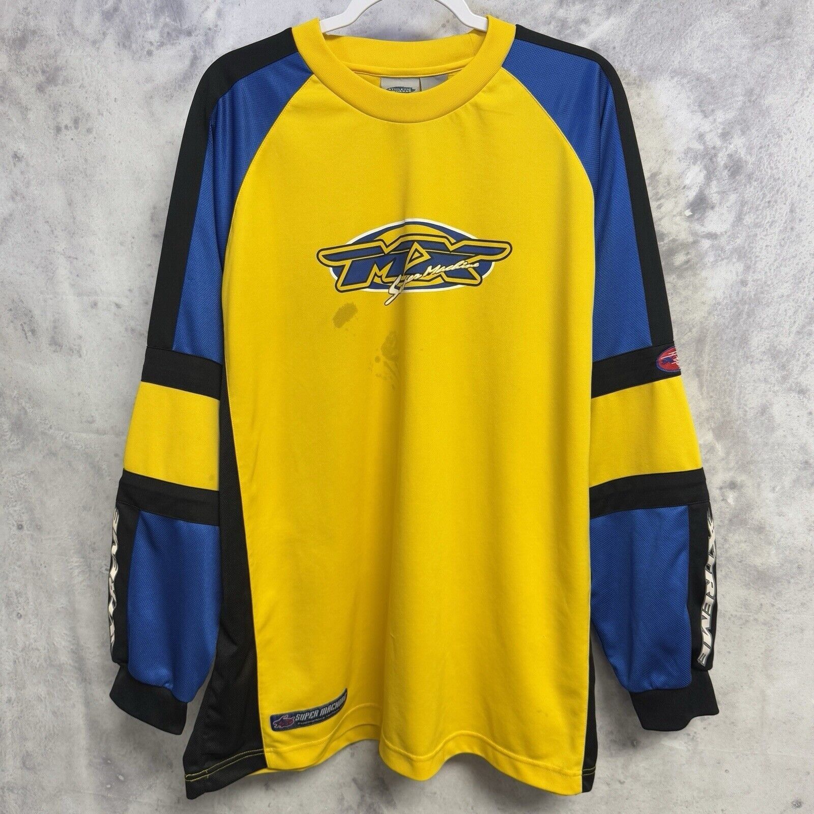 Vintage Vintage MX Racing Jersey Adult XL Yellow Long Sleeve Padded Size US XL / EU 56 / 4 - 1 Thumbnail