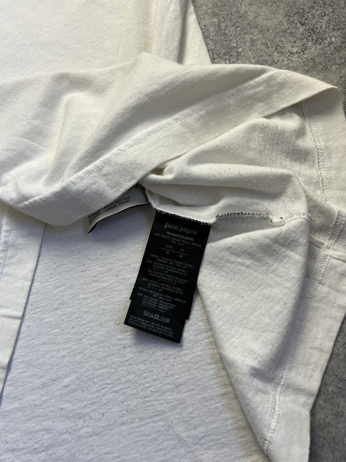 Palm Angels Palm angels white sun of a beach graphic tee Size US M / EU 48-50 / 2 - 3 Thumbnail