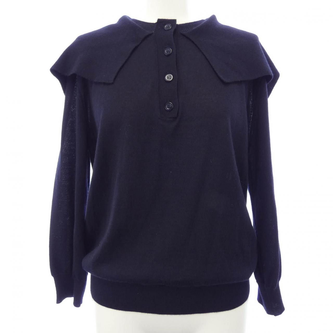 Dior Dior Christian Dior Silk Cashmere Knit Top Textile Tops 114T25AM105 DUTY FREE for USA Size ONE SIZE - 1 Thumbnail