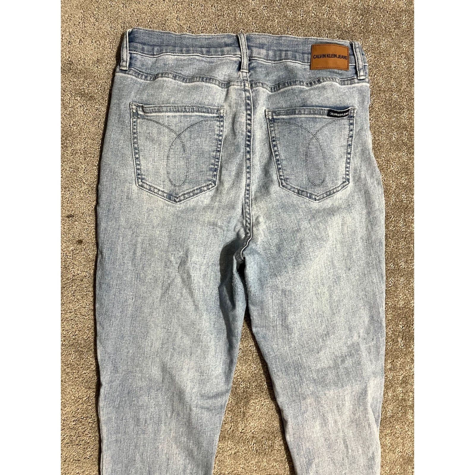 Calvin Klein VINTAGE Calvin Klein Skinny Jeans Women 10 Denim Ankle Casual Preppy Blue 2010s Size 32" / US 10 / IT 46 - 2 Thumbnail
