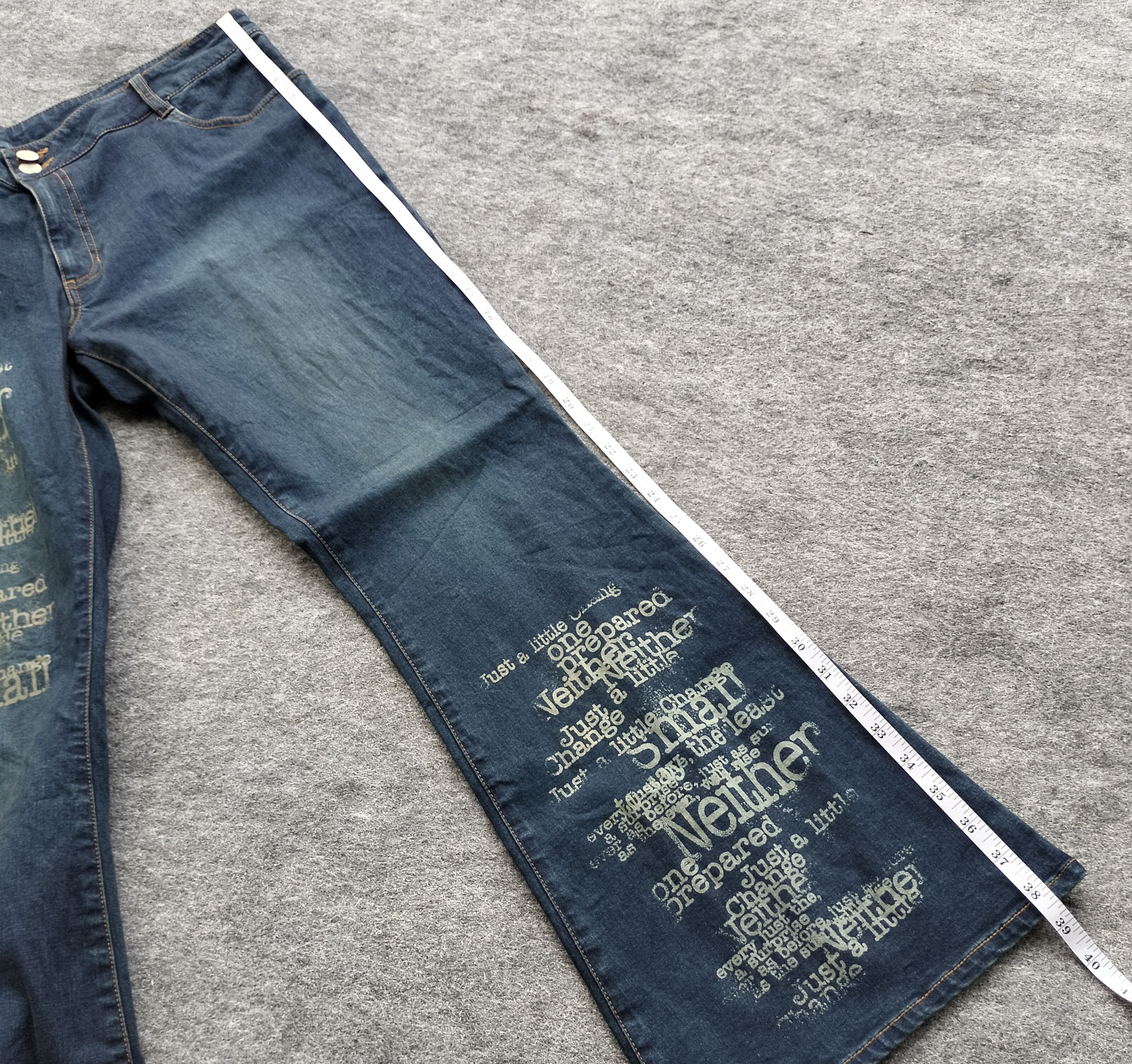 Tornado Mart Y2k vkei oem flare jeans Size US 38 / EU 54 - 15 Thumbnail