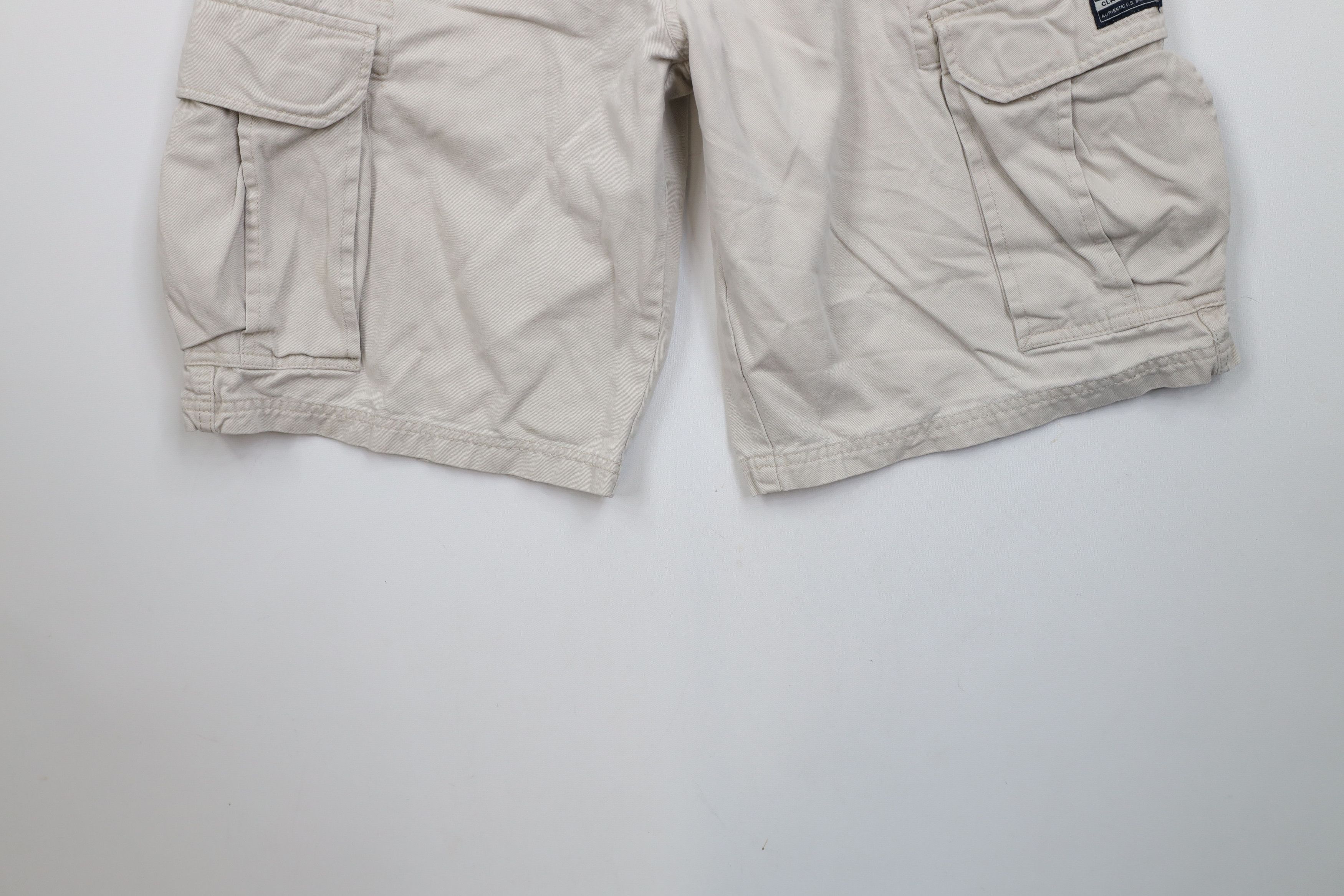 Aeropostale × Vintage Vintage 90s Y2K Aeropostale Heavyweight Cargo Shorts Beige Size US 32 / EU 48 - 4 Thumbnail