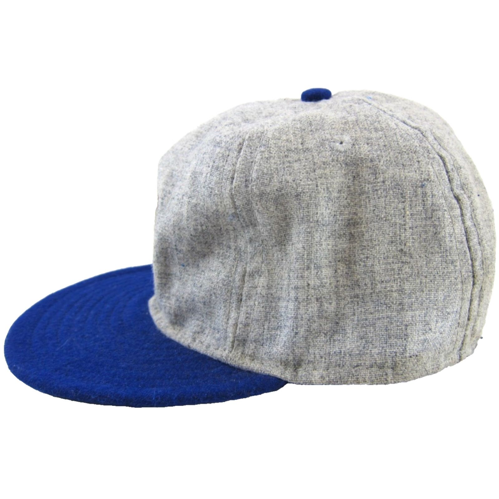 Ebbets Field Flannels VTG Ebbets Field Flannels Grey Blue Wool Havana Cubans Baseball Cap Hat 7 1/4 Size ONE SIZE - 4 Thumbnail