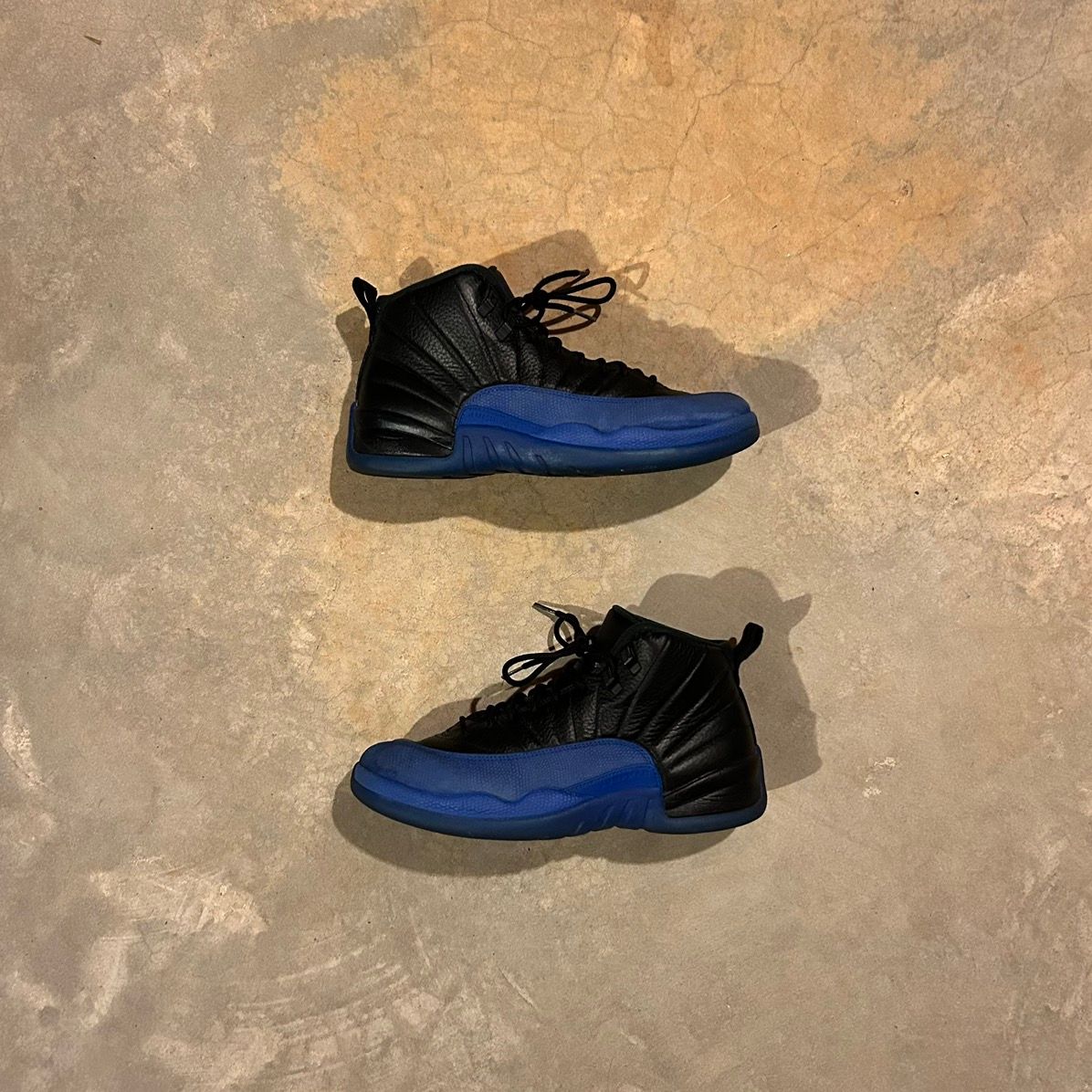 Pre-owned Jordan Nike Air Jordan 12 Retro Black Game Royal 2019 Us 10.5 Shoes In Blue