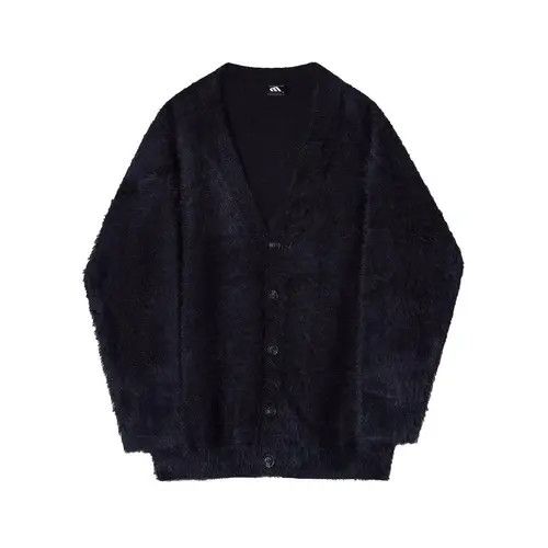 Other Fukiishi x Maiko Black Knit Cardigan Sweater Size US L / EU 52-54 / 3 - 6 Thumbnail