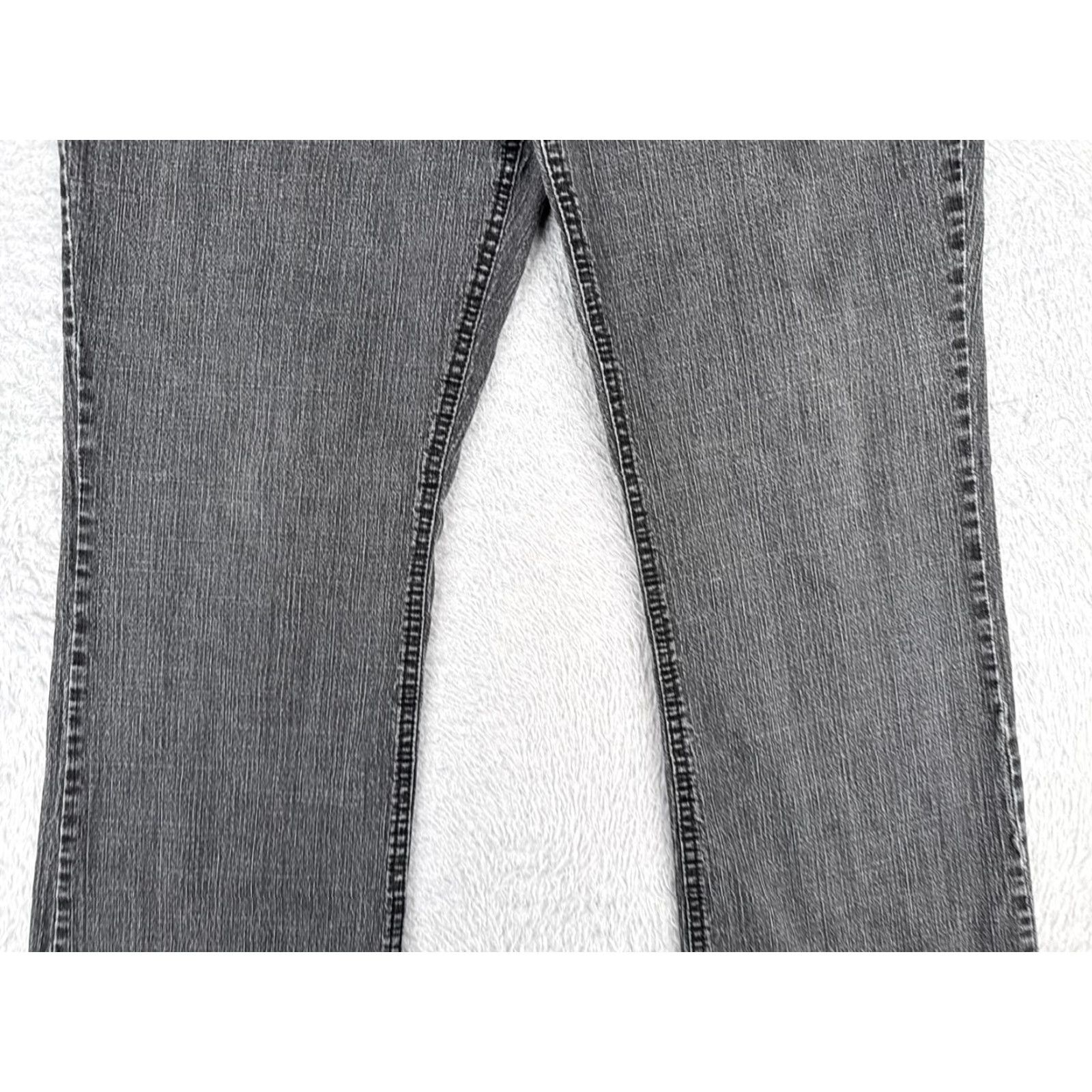 Faded Glory Faded Glory Jeans Women 34x31 Black Denim Bootcut Mid Rise Cotton Blend 1 Size 25" / US 0 / IT 36 - 3 Thumbnail