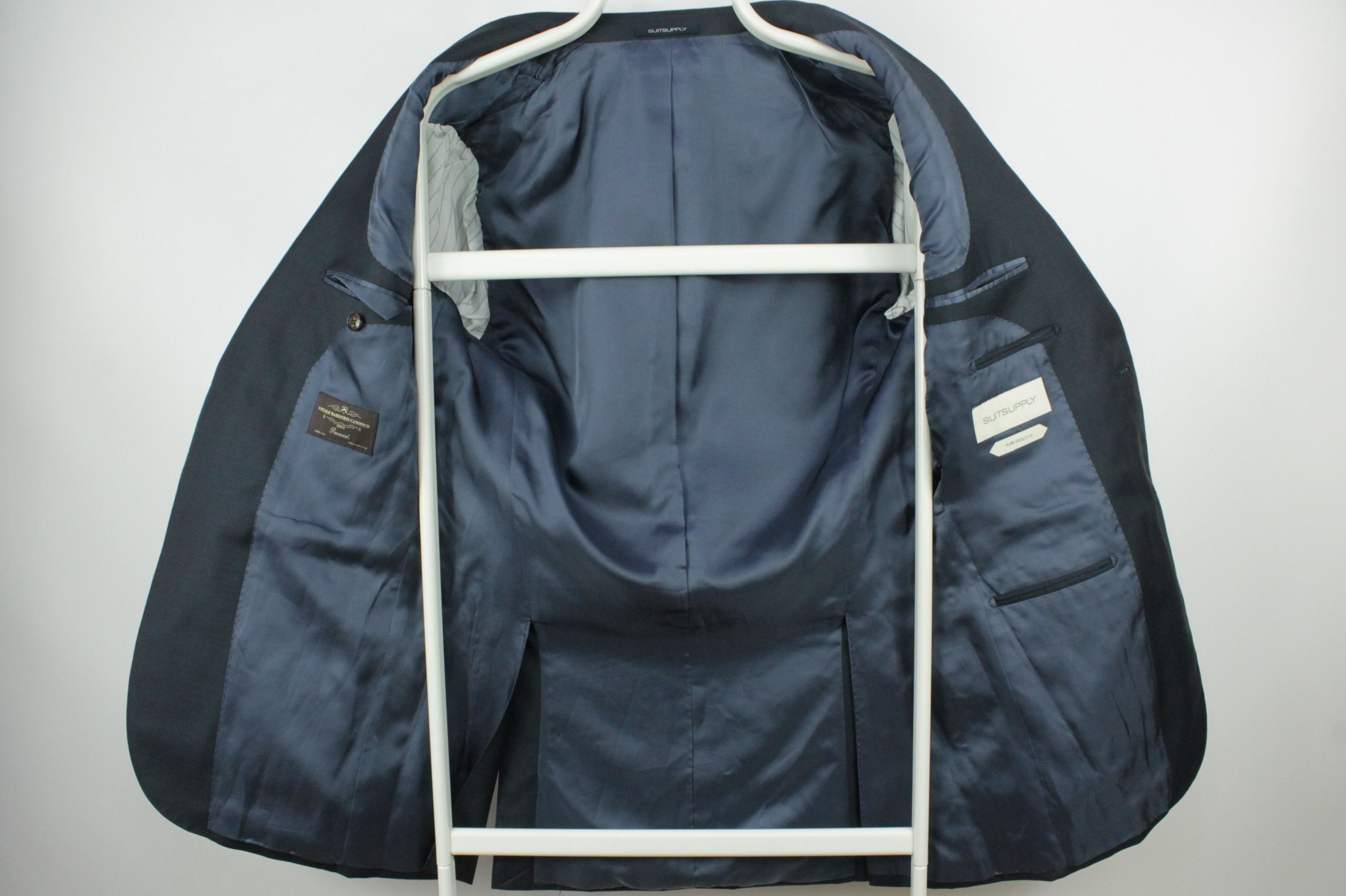 Suitsupply Suitsupply Lazio Single-Breasted Slim Fit Navy Wool Blazer Size US M / EU 48-50 / 2 - 9 Thumbnail