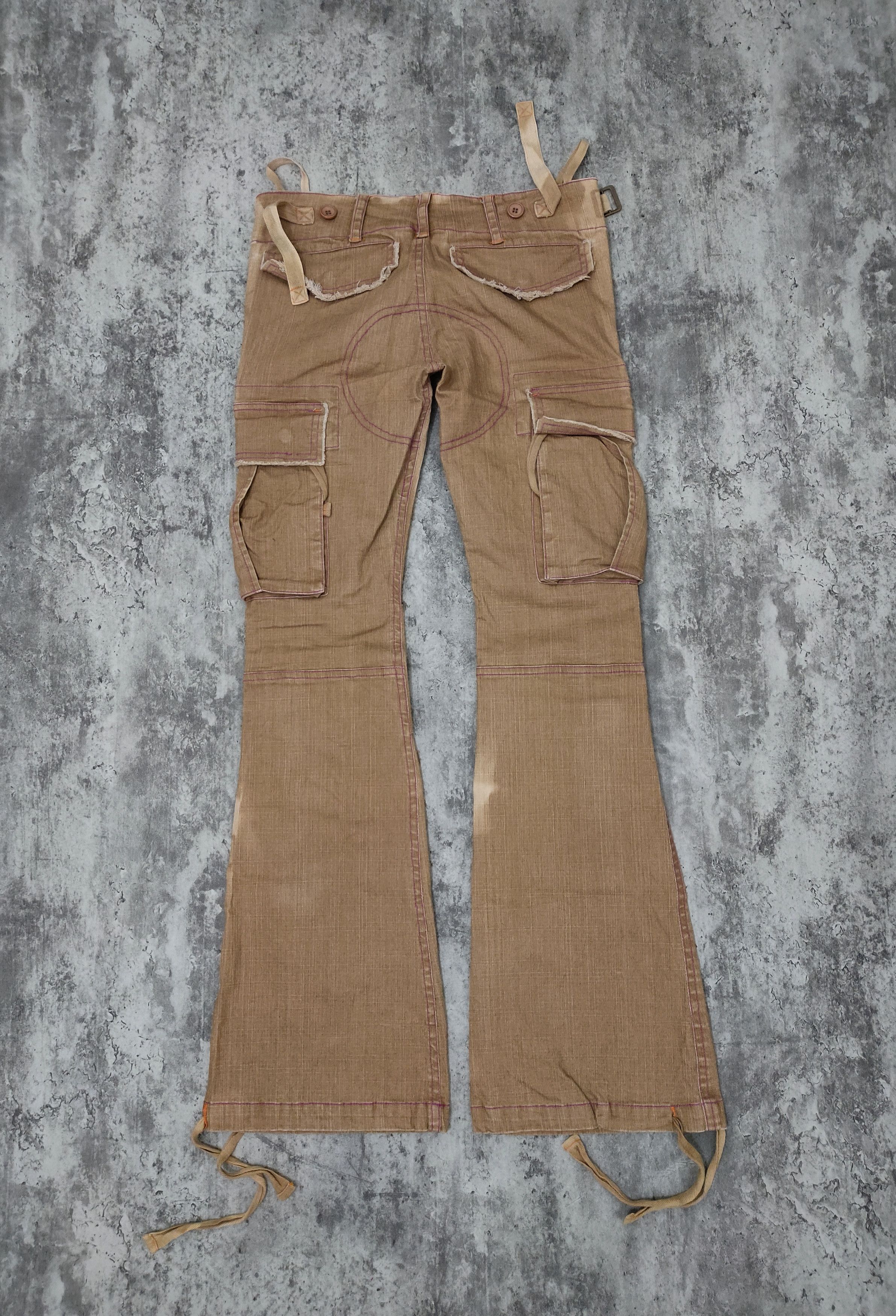 If Six Was Nine × Japanese Brand × Le Grande Bleu (L.G.B.) Delyle Cargo flare pans Size 29" - 3 Thumbnail