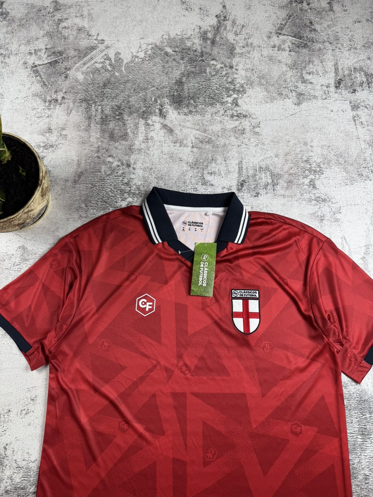 Vintage England Retro Classicos De Futebol NEW Men Vintage Soccer Football Shirt Jersey Size US M / EU 48-50 / 2 - 5 Thumbnail