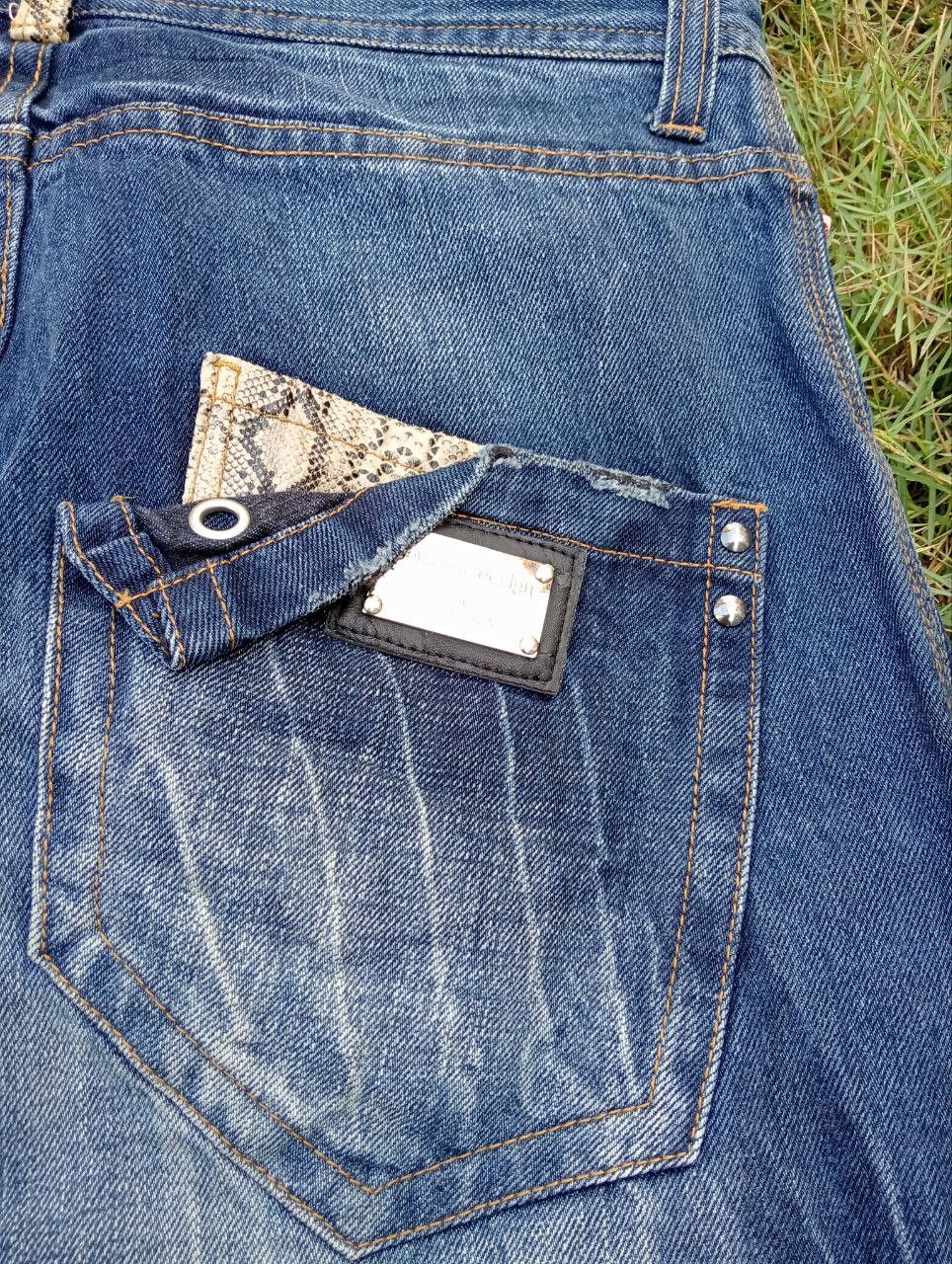semanticdesign VINTAGE SEMANTIC DESIGN JAPAN SNAKE SKIN STYLE JEANS Size US 33 - 5 Thumbnail