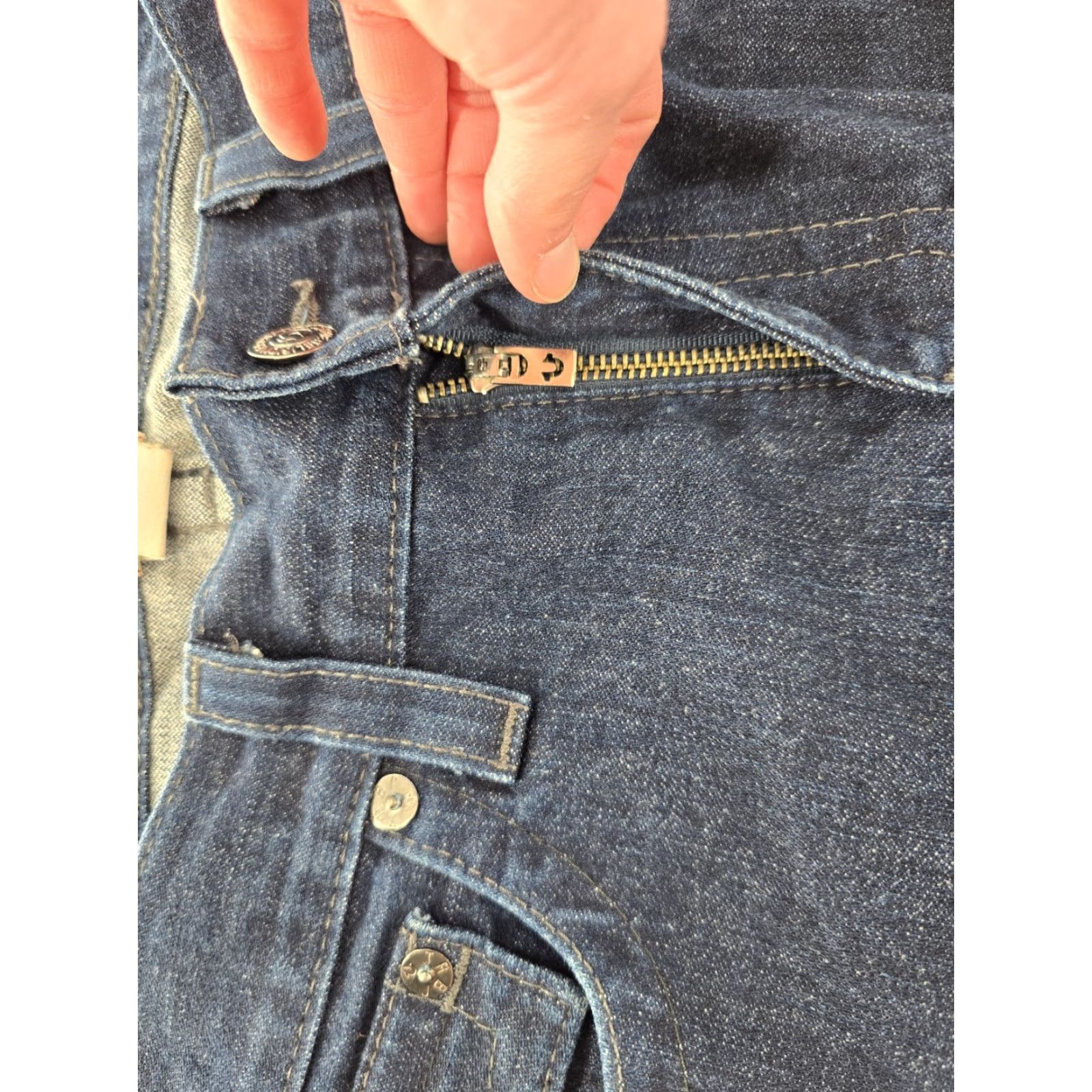 Y2K True Religion Jeans 34X29 USA Dark Wash World Tour Ricky