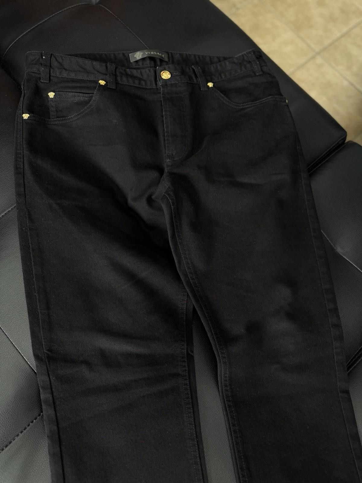Versace Versace Men Black Jeans Versace Logo Size 34 Waist 950$ Size US 34 / EU 50 - 8 Thumbnail