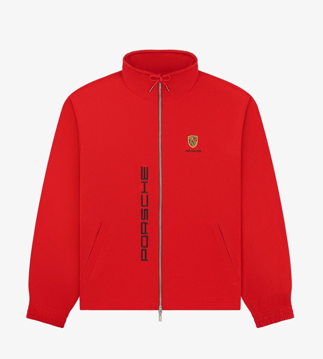 Aime Leon Dore × Porsche Design Aime Leon Dore ALD / Porsche Nylon Track Jacket Tango Red XL Size US XL / EU 56 / 4 - 1 Thumbnail