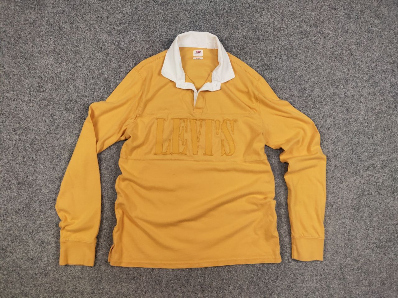 Levi's Vintage Levis Rugby long sleeve Polo shirts 90s Y2K Style Size US M / EU 48-50 / 2 - 5 Thumbnail