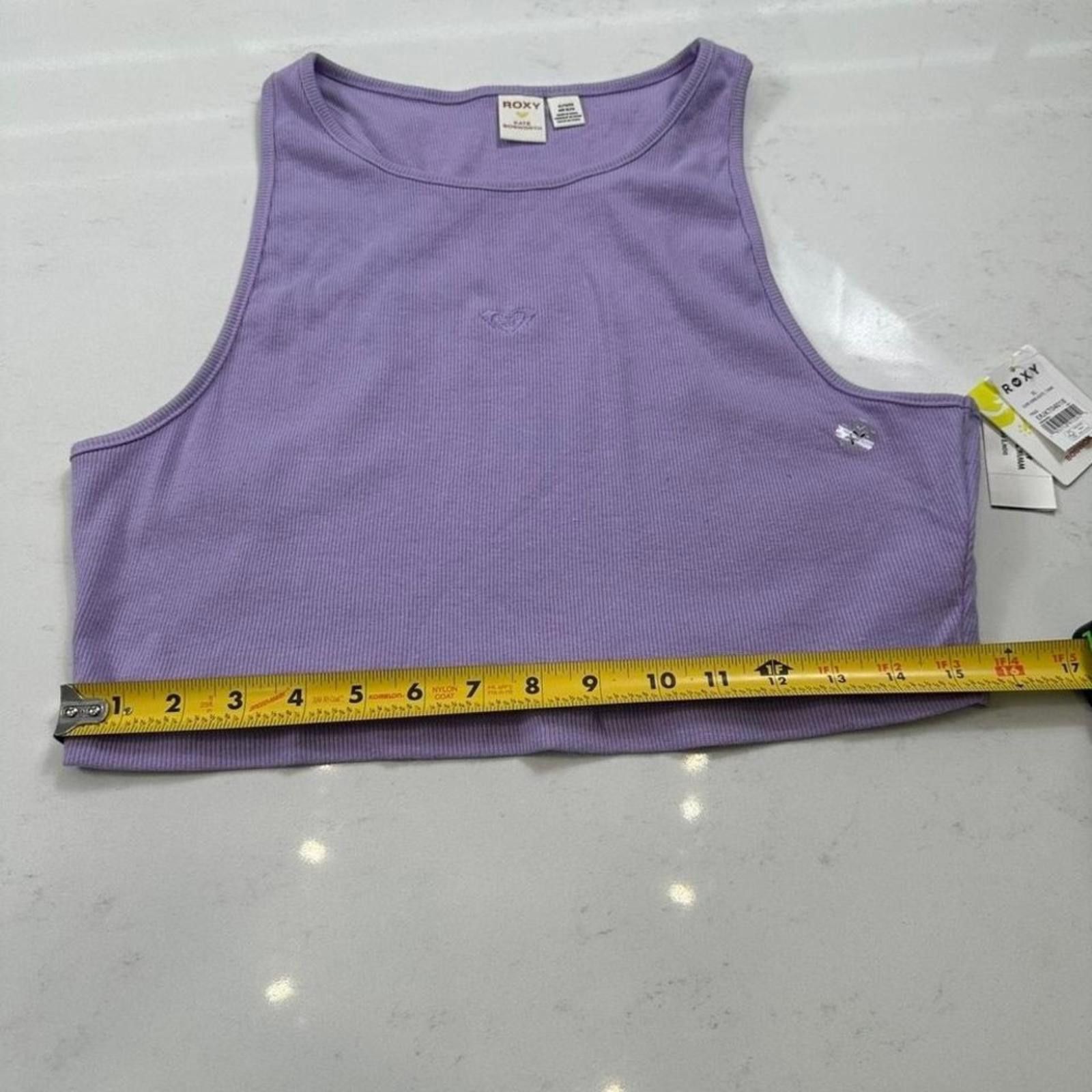 Royal Robbins NWT Roxy Kate Bosworth Tank Top Shirt Women XL Purple Ribbed Size XL / US 12-14 / IT 48-50 - 7 Thumbnail