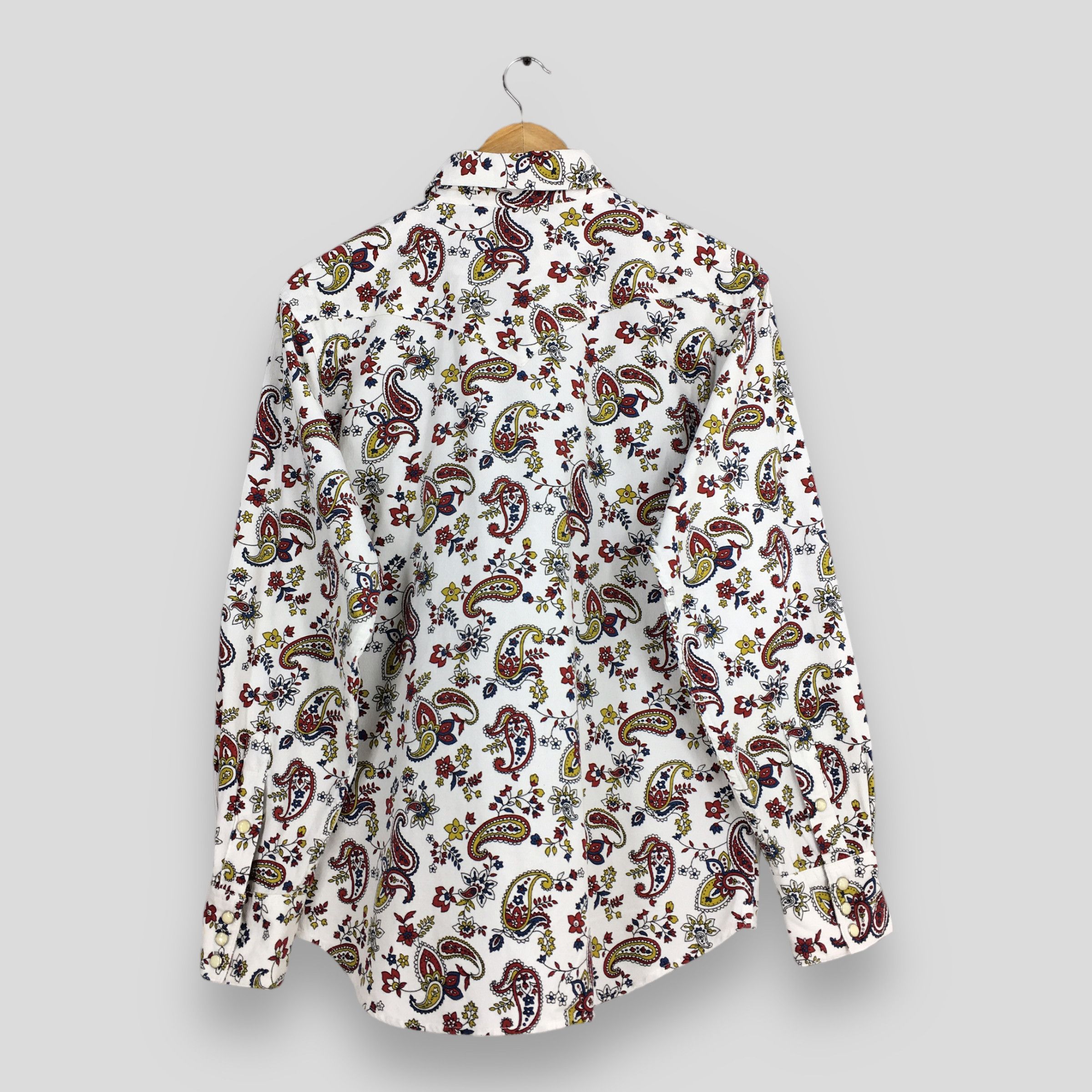 Designer Vintage 80's Paisley Floral Button Up Shirt Casual Medium Size US M / EU 48-50 / 2 - 7 Thumbnail