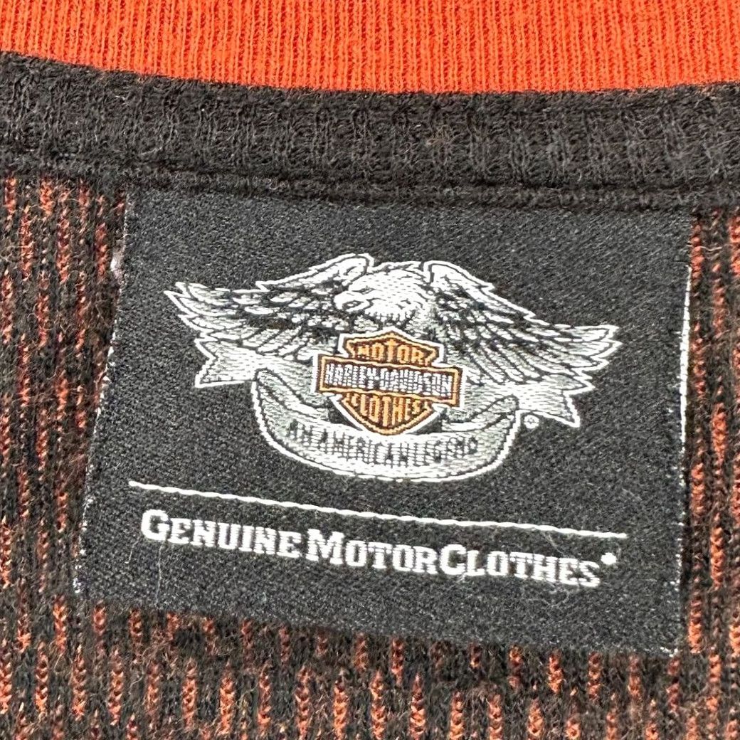 Harley Davidson Harley-Davidson Sweater Mens 2XL Orange Graphic Print Crew Neck Knit Pullover Size US XXL / EU 58 / 5 - 5 Thumbnail
