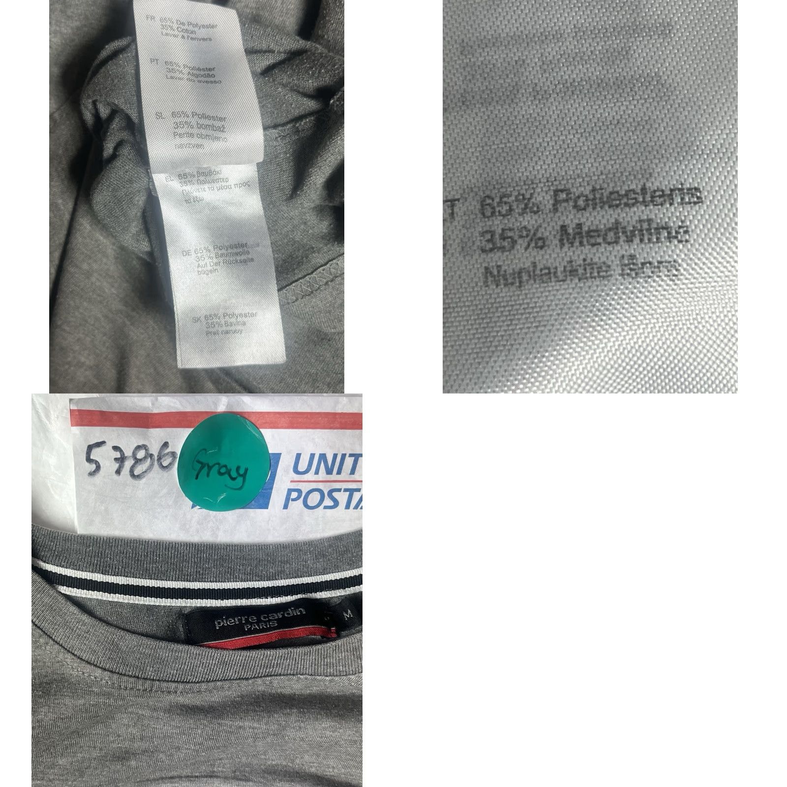 Pierre Cardin VINTAGE Pierre Cardin T-Shirt Gray Short Sleeve Logo Mens M Size Medium Size US M / EU 48-50 / 2 - 8 Thumbnail