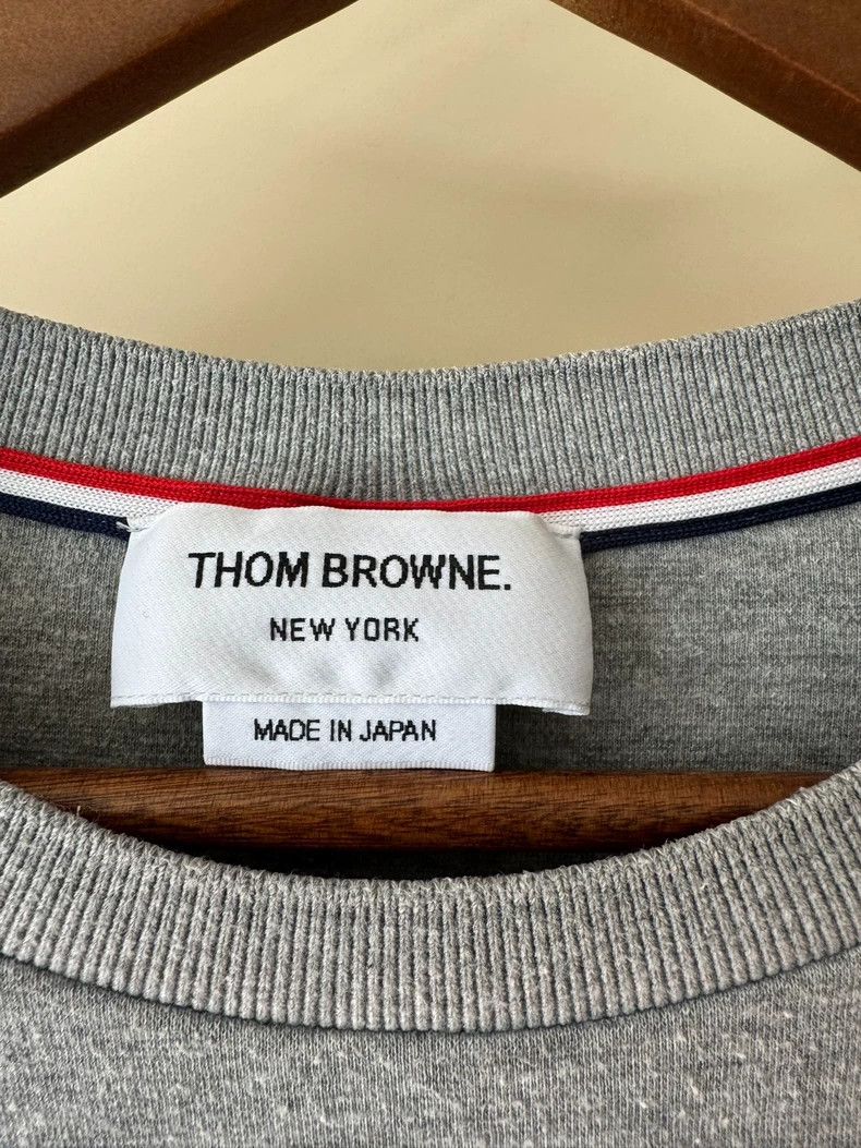 Thom Browne Thom browne Men's gray short-sleeved T-shirt 2504-Nextarrow Size US S / EU 44-46 / 1 - 4 Thumbnail